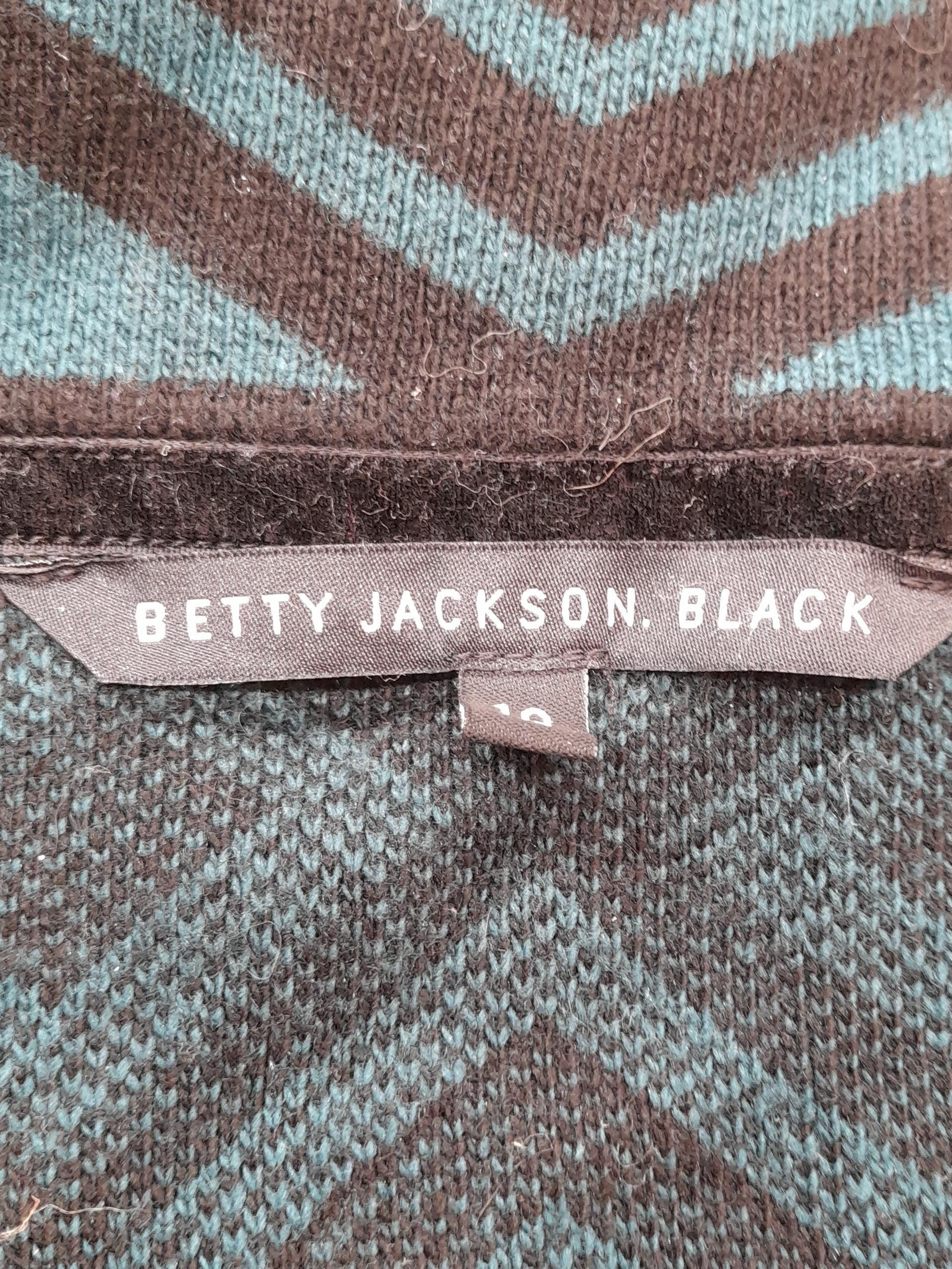 Betty Jackson Women's Cardigan UK 10 Black Cotton - Image 5
