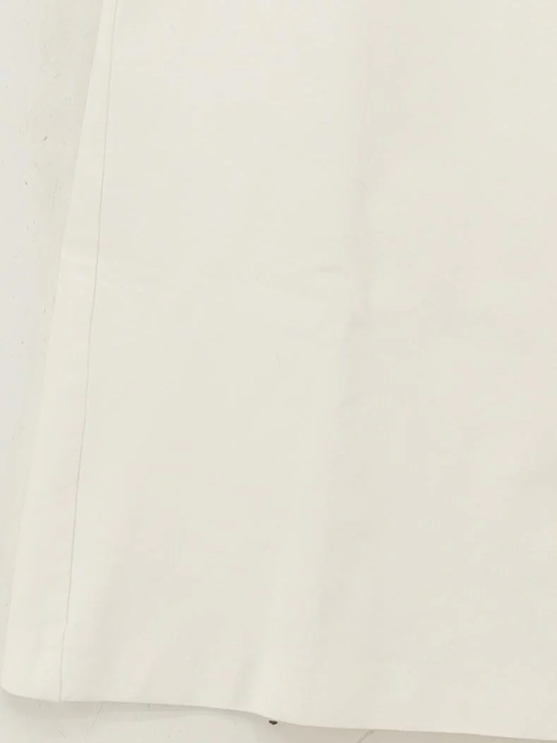 Betty Jackson Women's Midi Skirt L White 100% Other Midi Straight & Pencil - Image 4