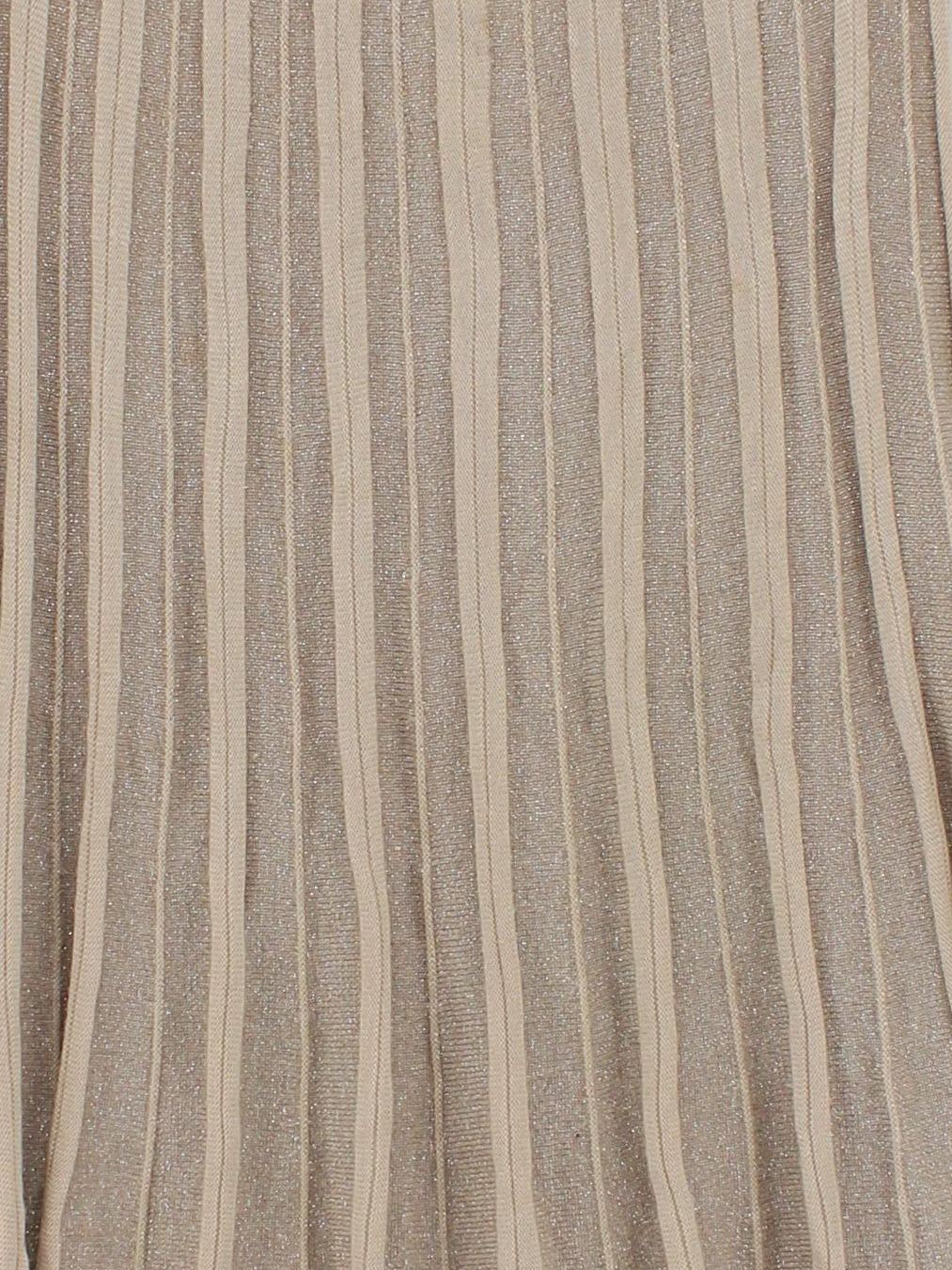 Betty Jackson Women's Midi Skirt UK 12 Tan Viscose with Polyester, Other Pleated - Image 3