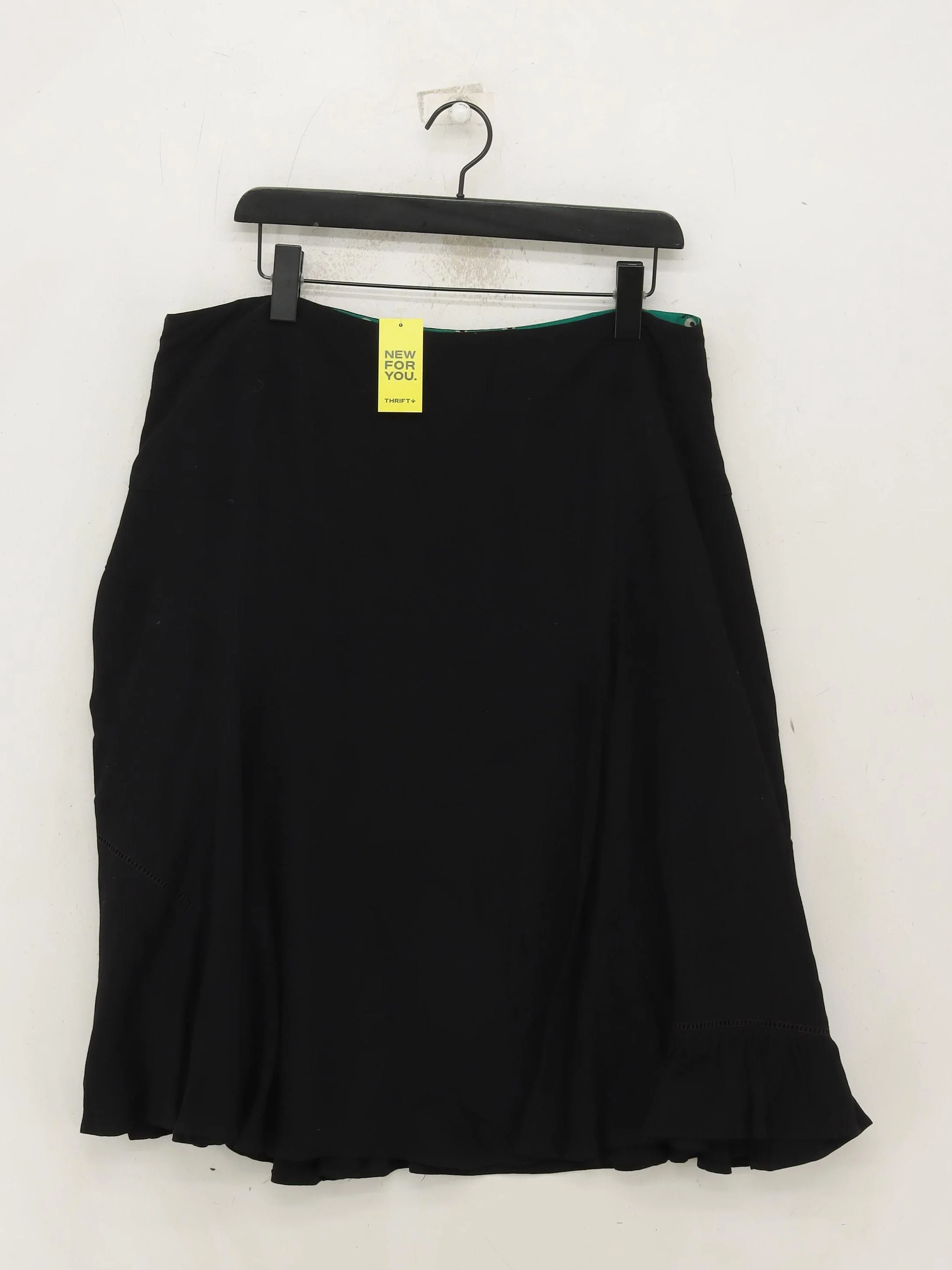 Betty Jackson Women's Mini Skirt UK 16 Black Viscose with Acetate Short Mini - Image 2