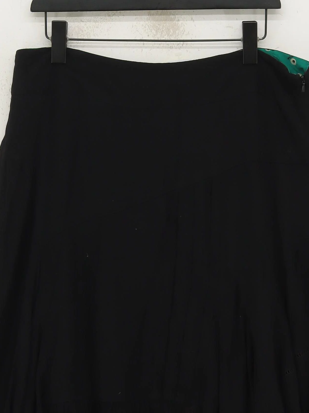Betty Jackson Women's Mini Skirt UK 16 Black Viscose with Acetate Short Mini - Image 3