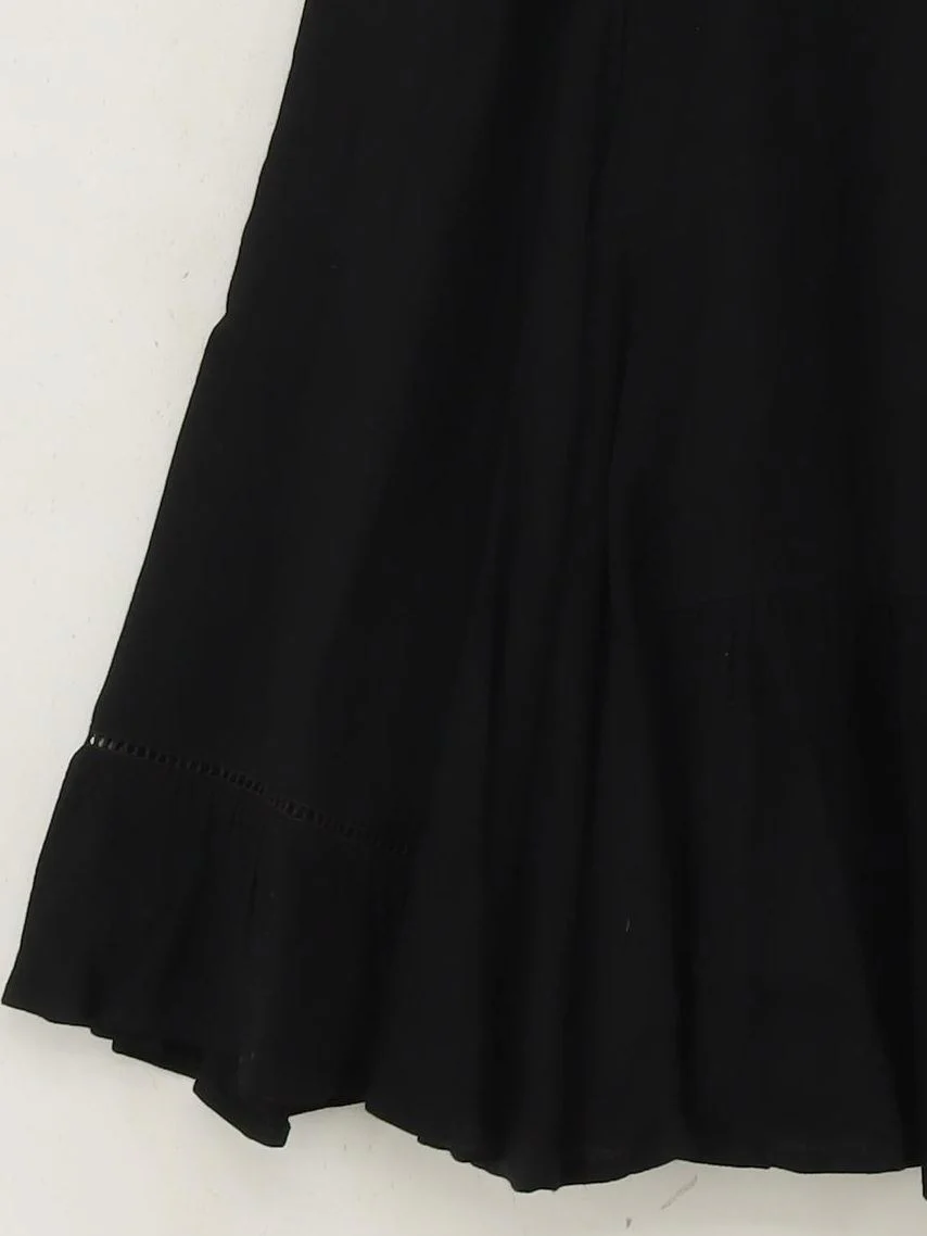 Betty Jackson Women's Mini Skirt UK 16 Black Viscose with Acetate Short Mini - Image 4
