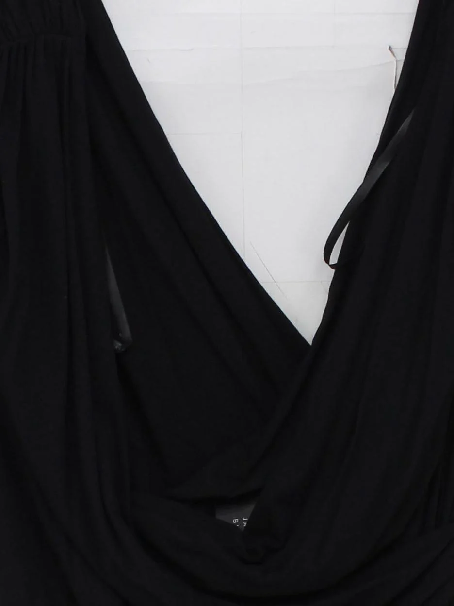 Betty Jackson Women's Top UK 18 Black Viscose with Elastane Basic New with tags - Image 3