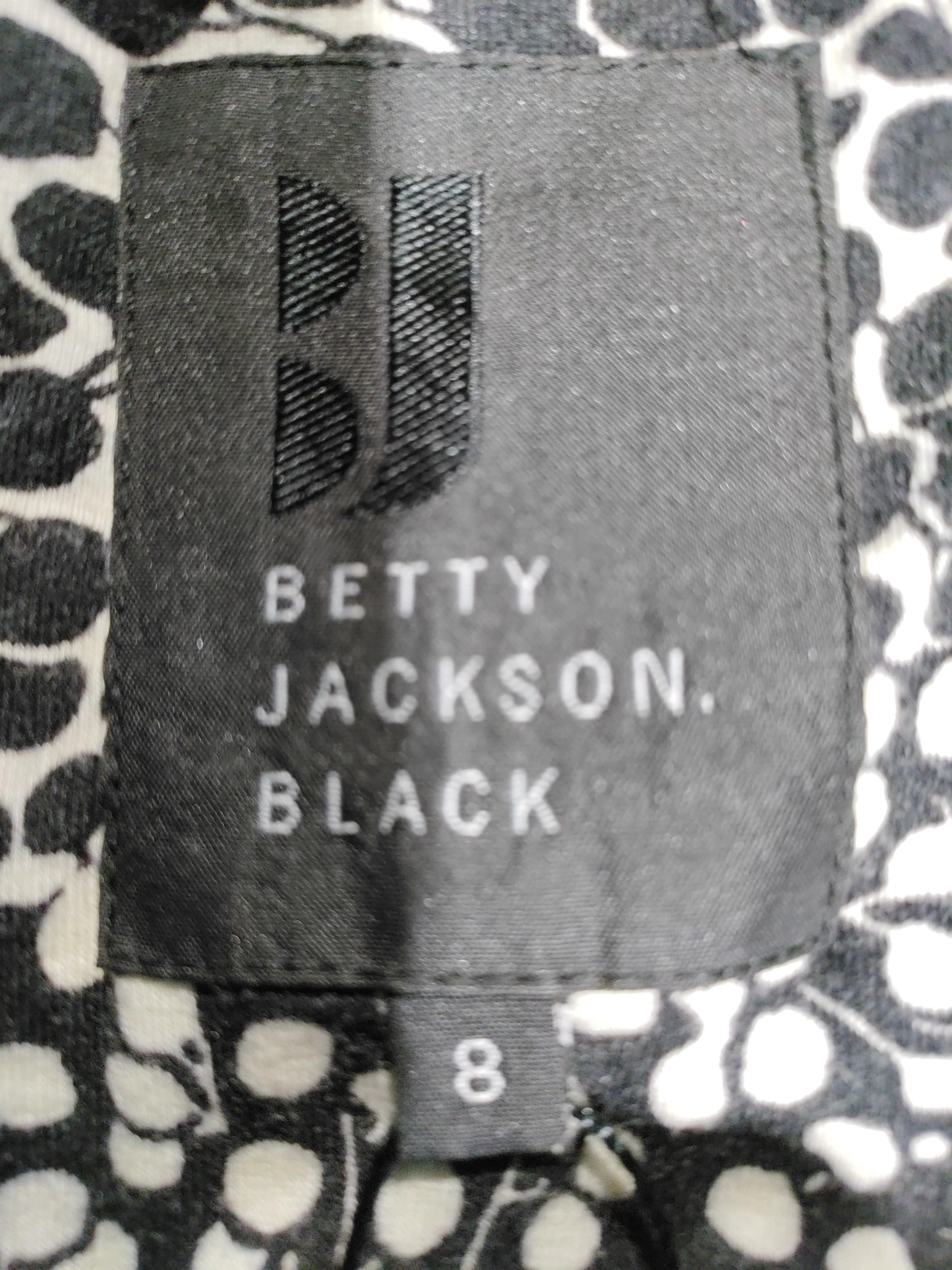 Betty Jackson Wrap Midi Dress UK8 in Black - Image 5