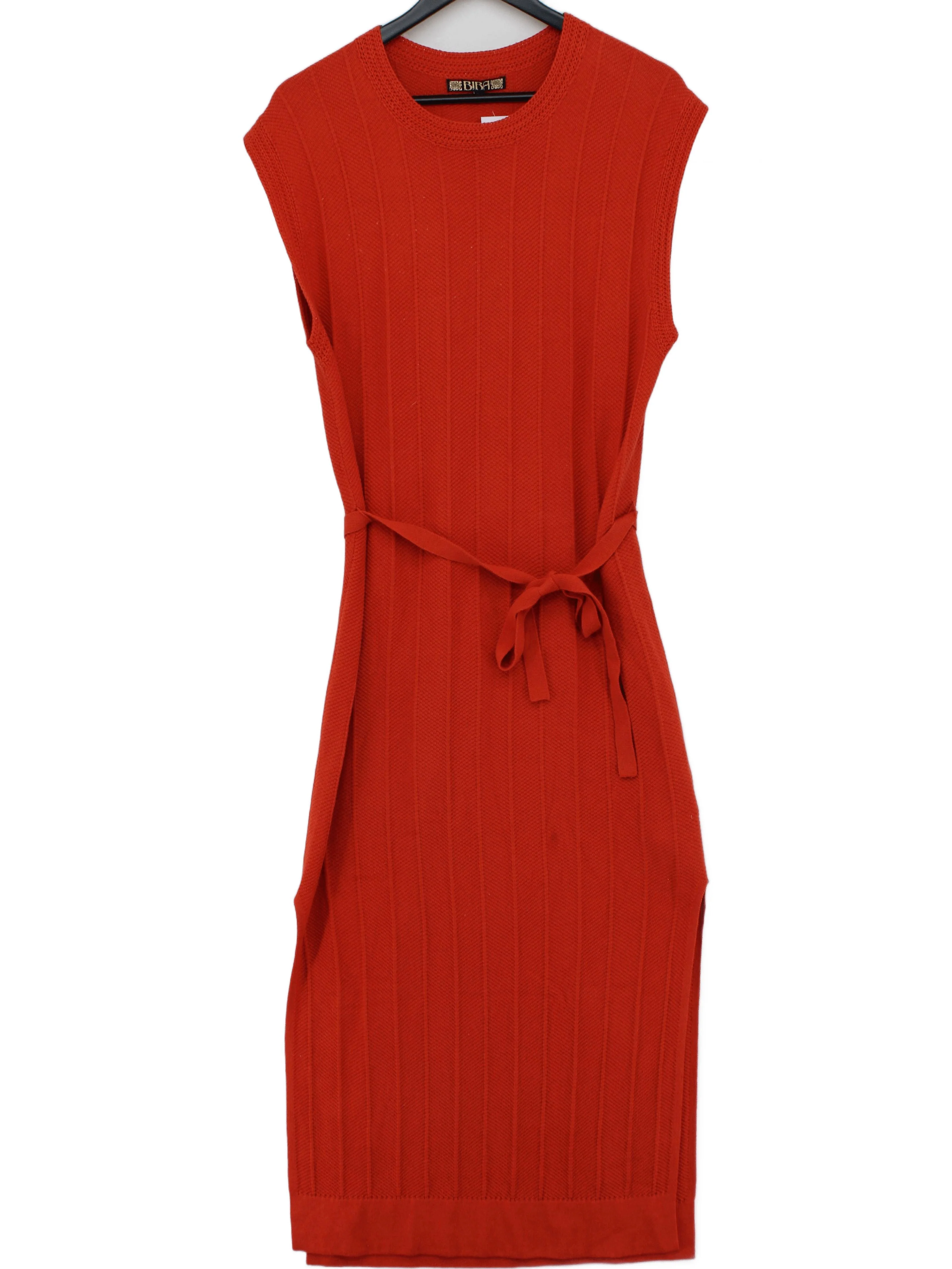 BIBA Bodycon Midi Dress UK10 in Orange
