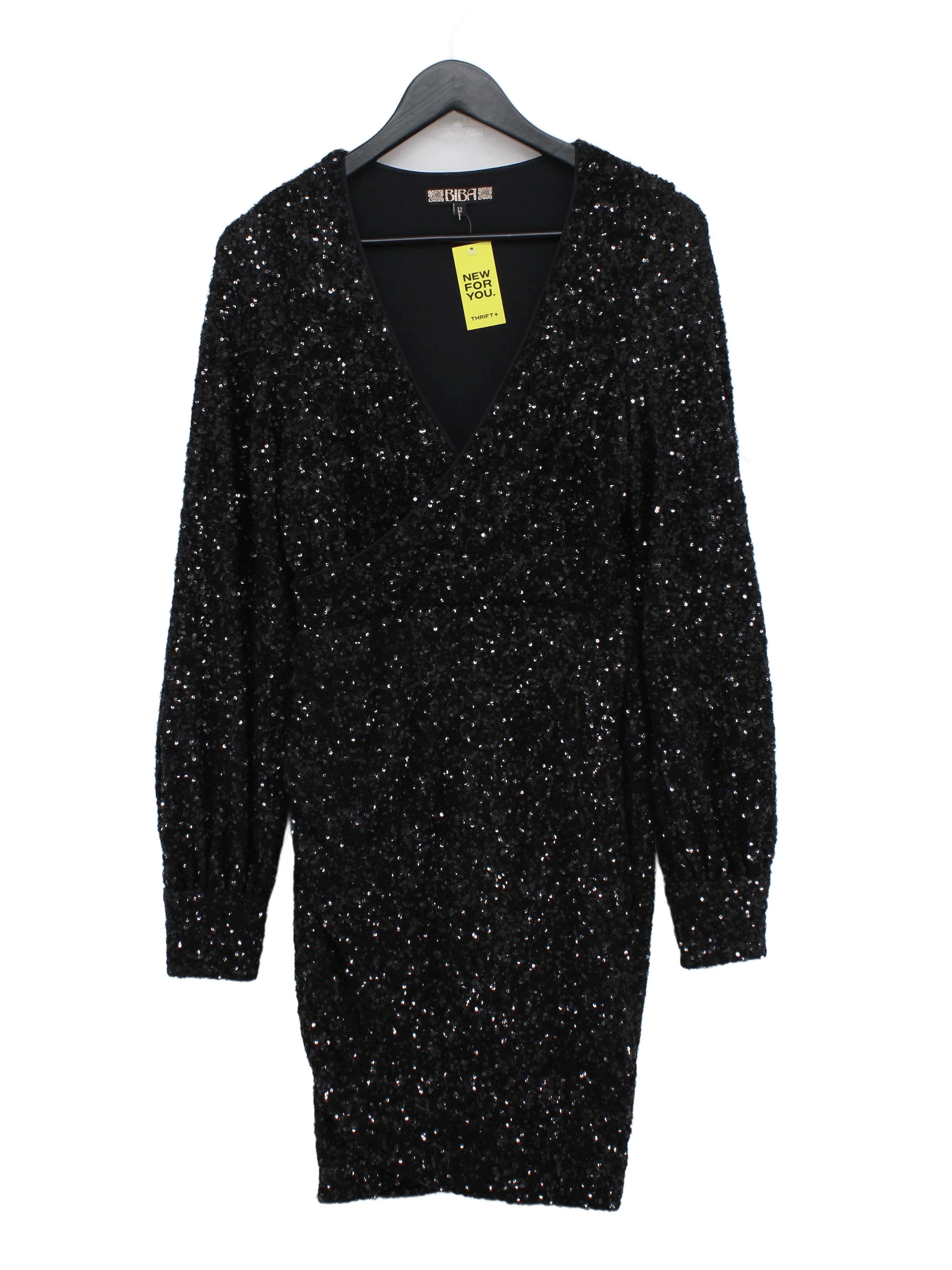 BIBA Bodycon Mini Dress UK12 in Black