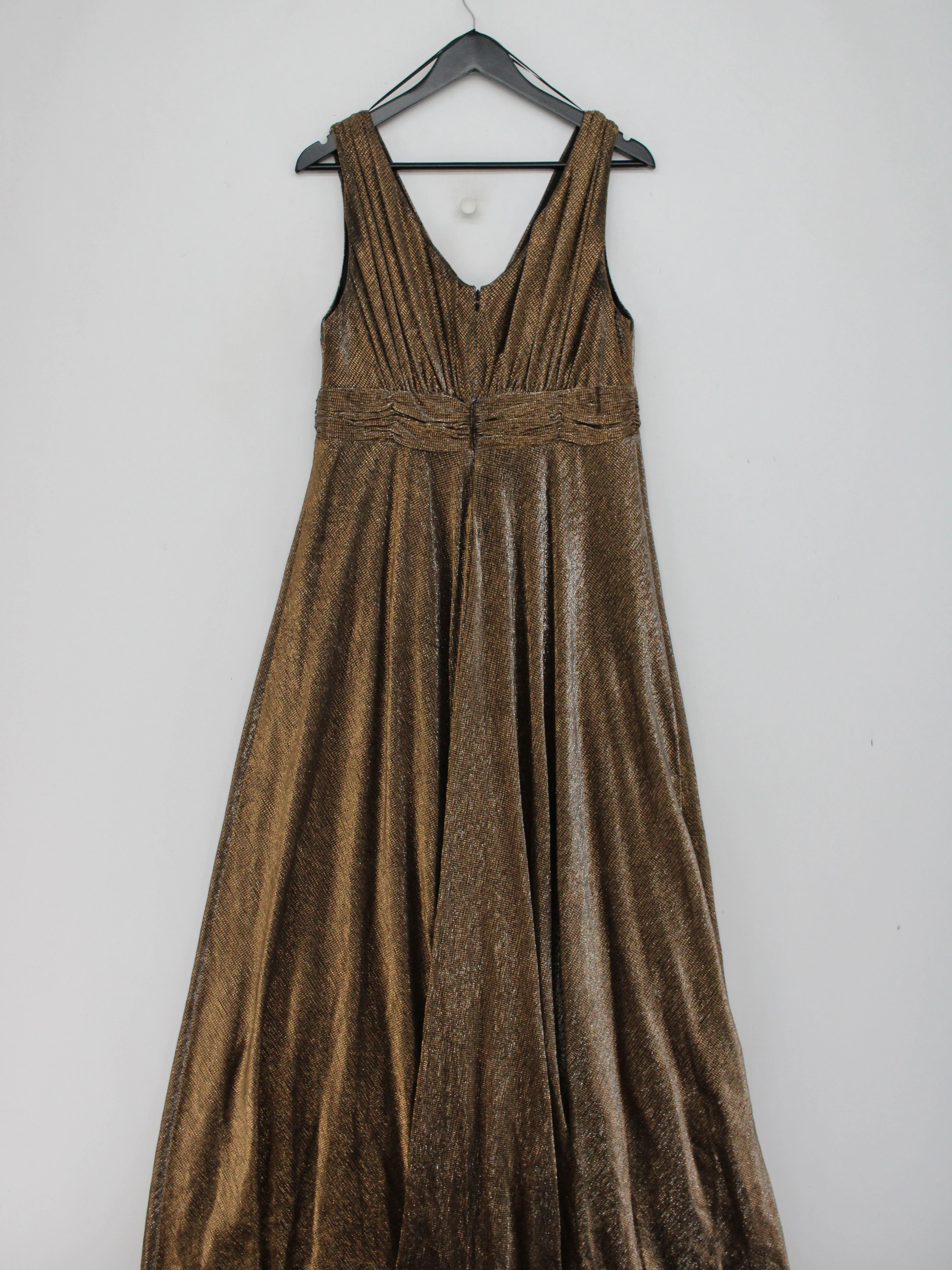BIBA Maxi Dress UK16 in Gold - Image 2