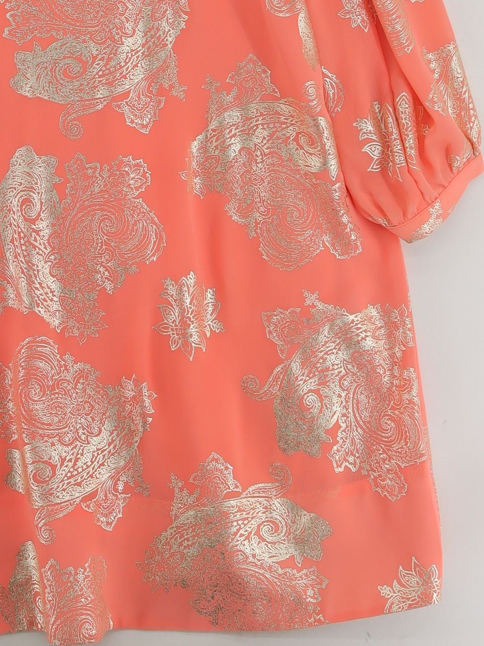 BIBA Mini Dress UK16 in Orange - Image 4