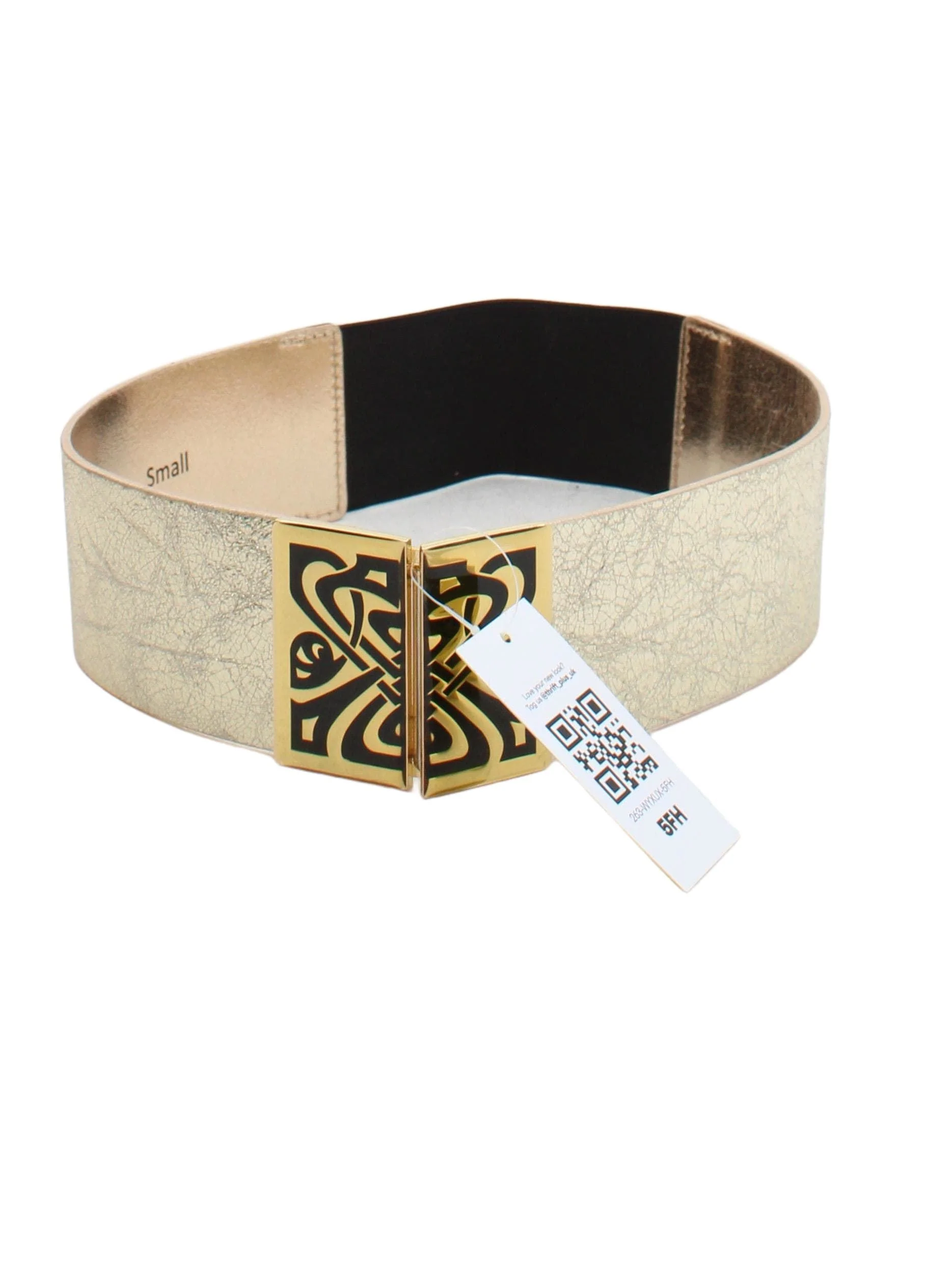 BIBA Women's Belt S Gold 100% Leather Basic Belt