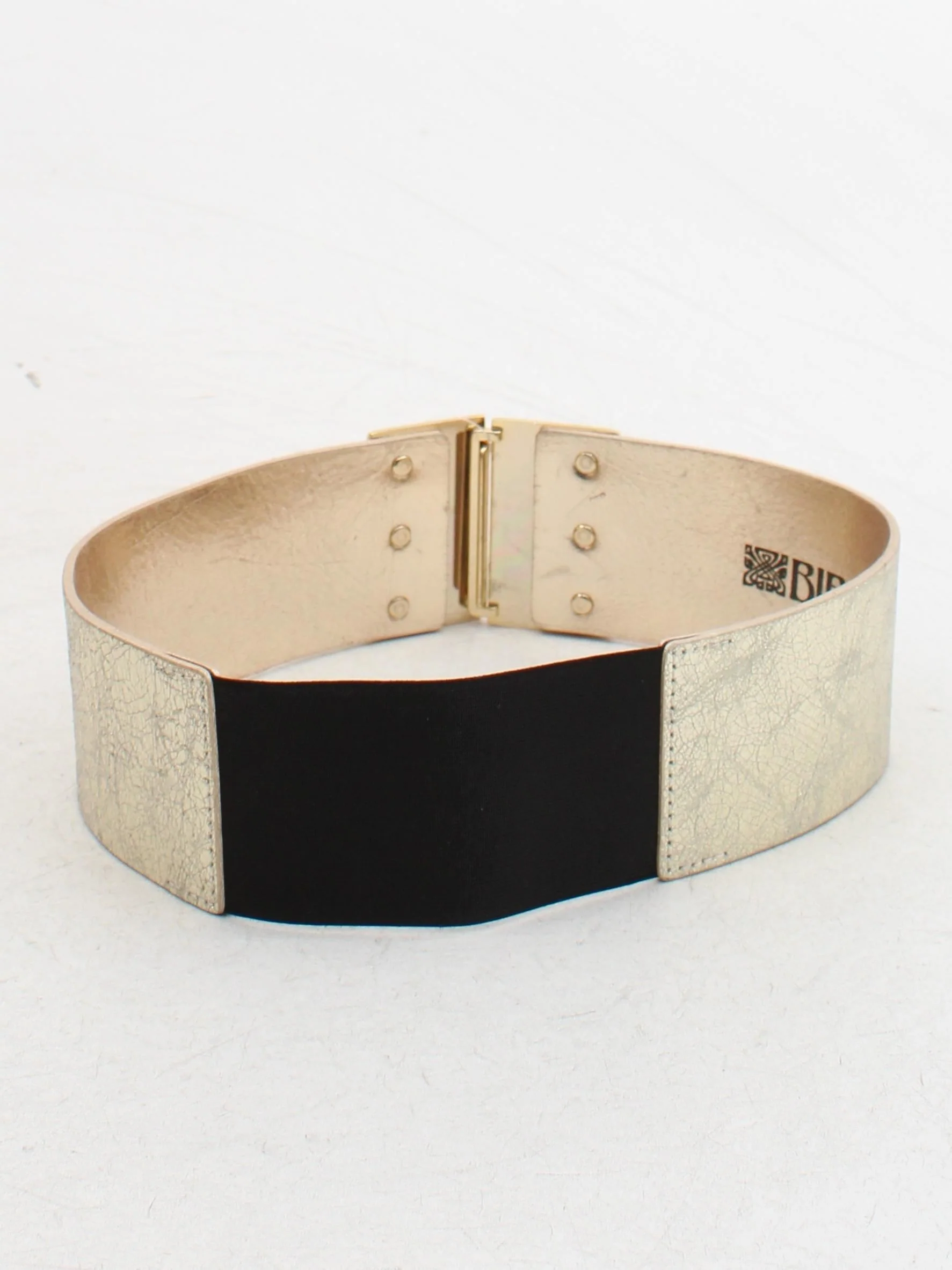 BIBA Women's Belt S Gold 100% Leather Basic Belt - Image 2