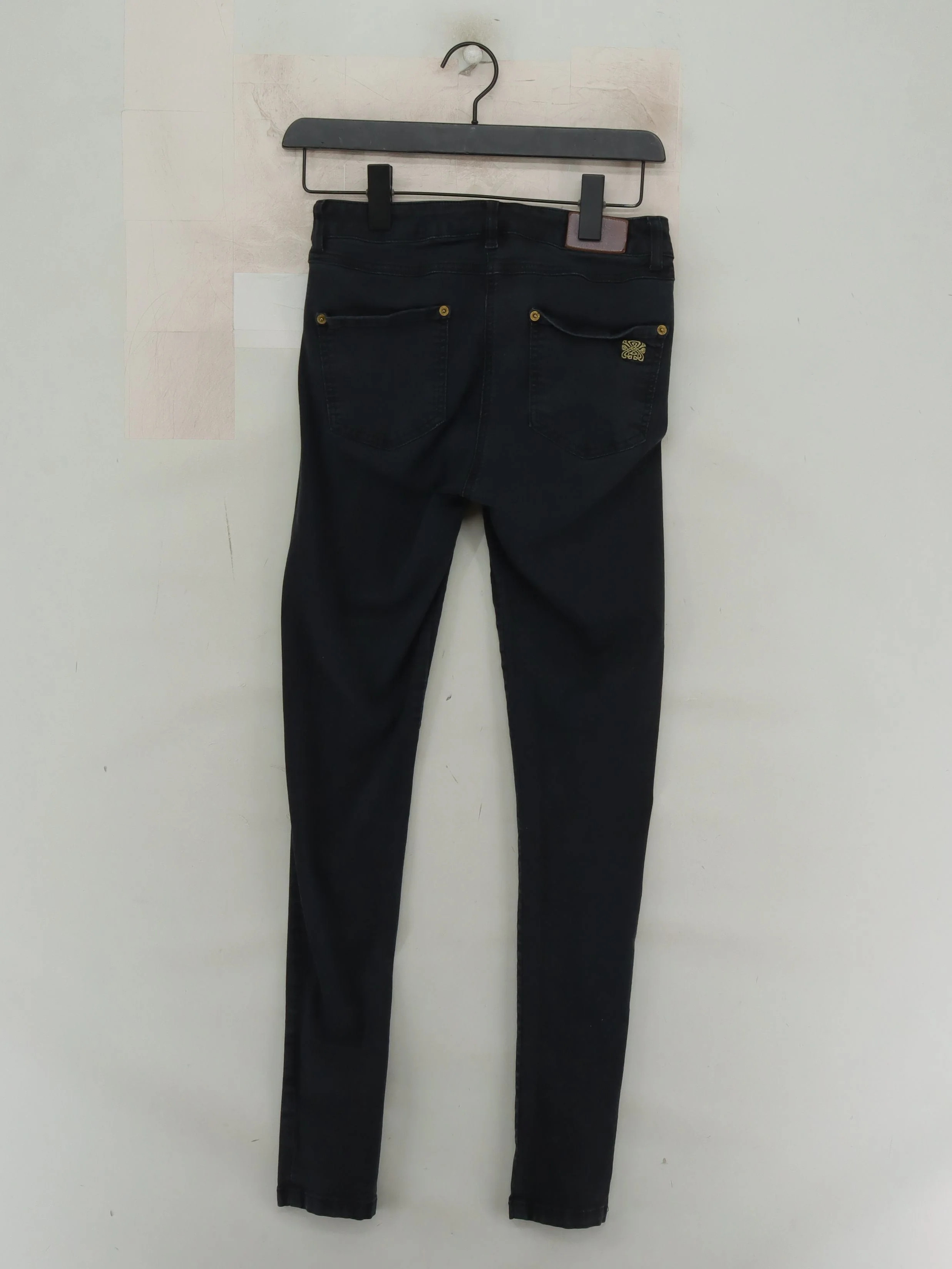 BIBA Women's Jeans UK 10 Black 100% Cotton Skinny - Image 2