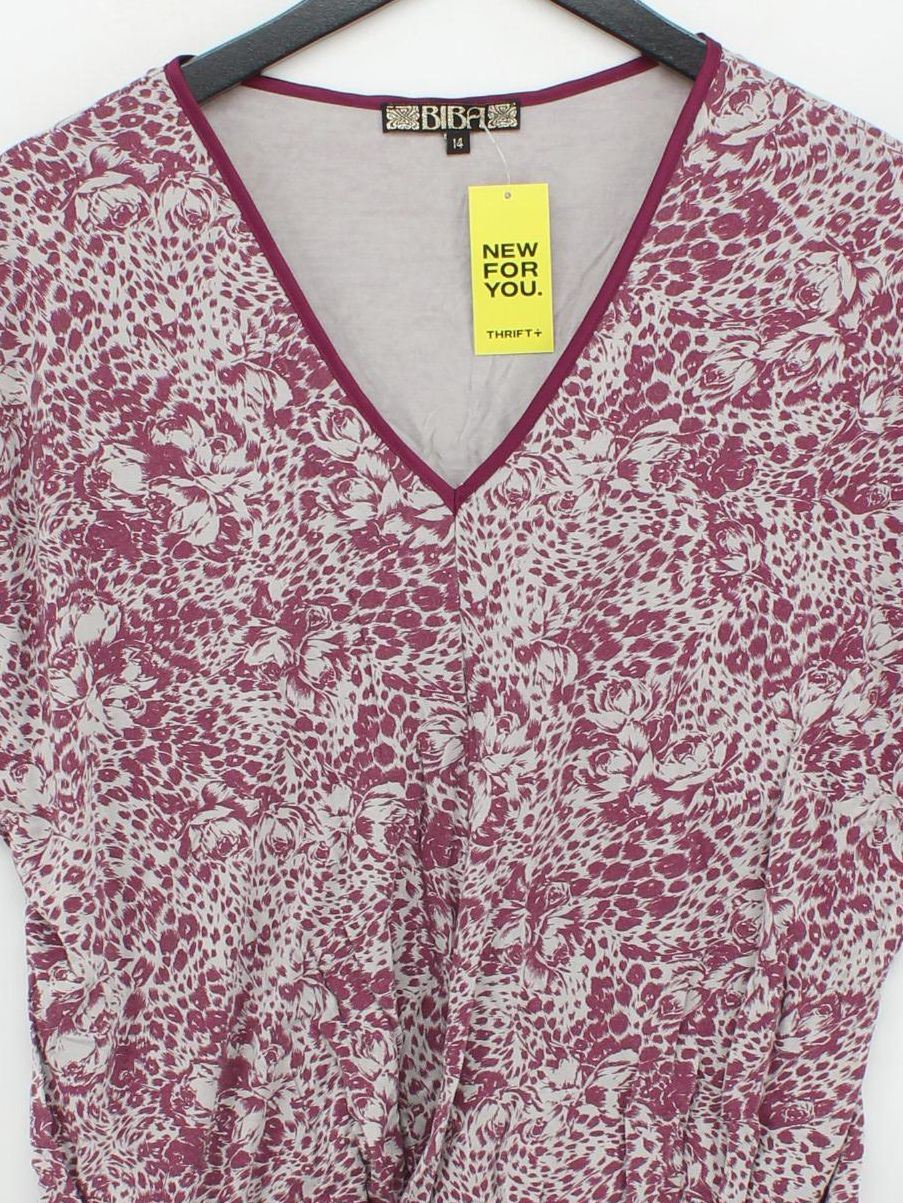 BIBA Women's Top UK 14 Multi Viscose with Elastane, Polyester Basic - Image 3