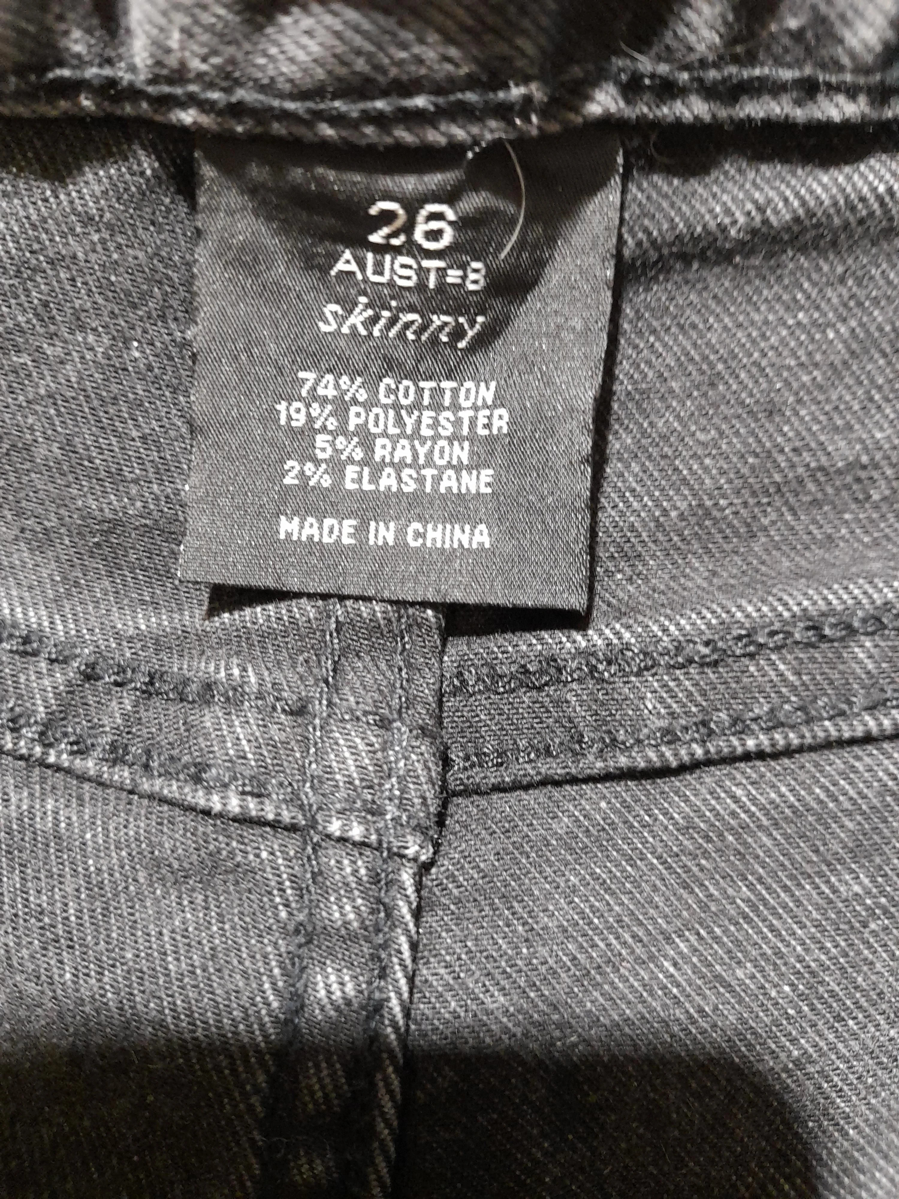 Billabong Women's Jeans W 26 in Black Cotton - Image 6