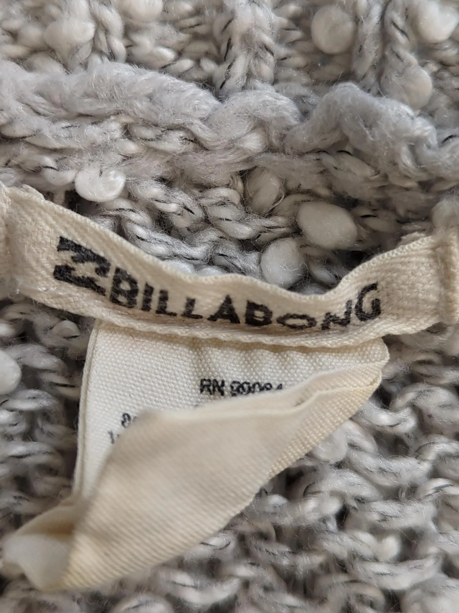 Billabong Women's Jumper XS Grey Acrylic with Polyester Round Neck Pullover - Image 5