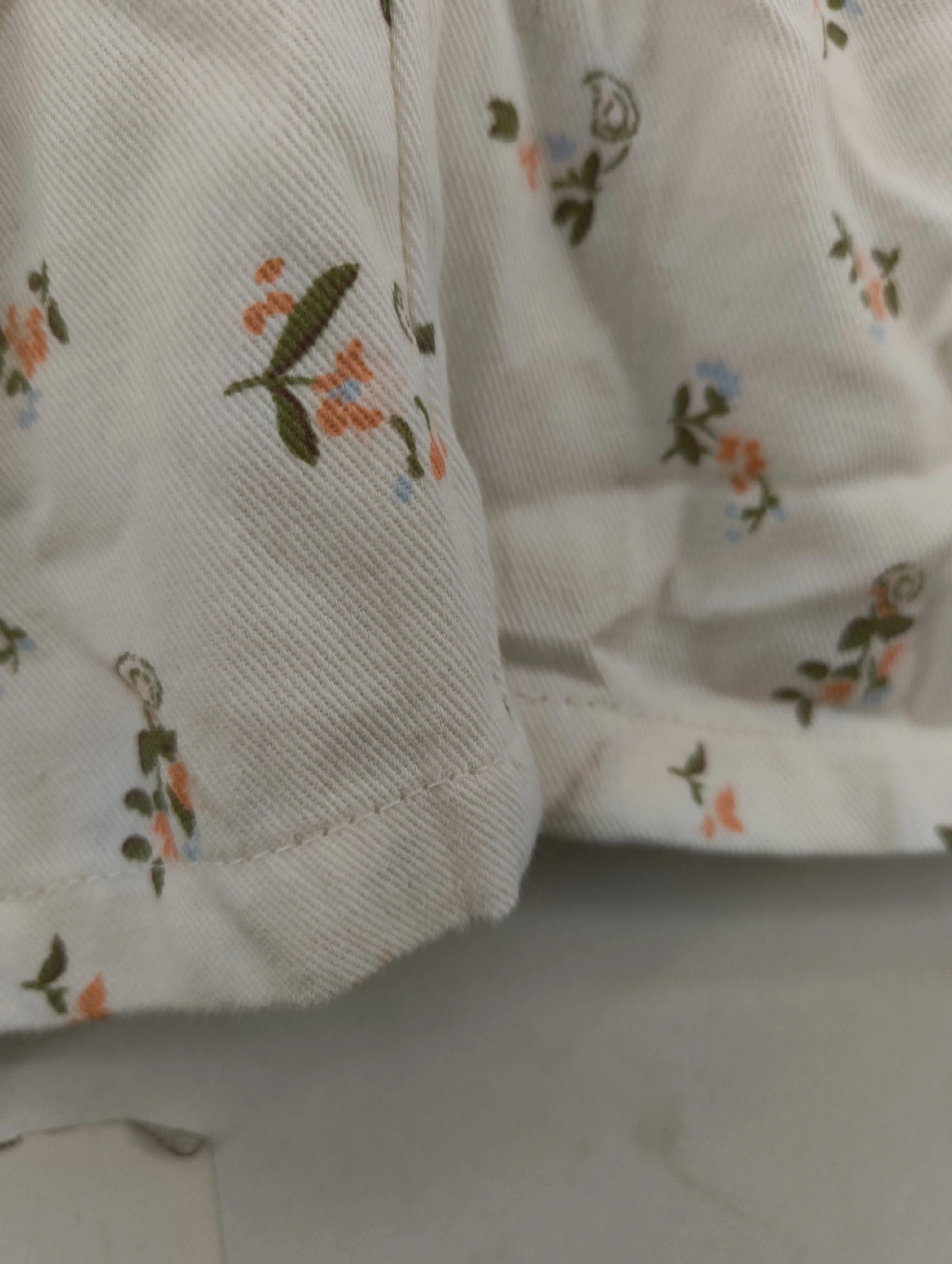 Billabong Women's Jumpsuit S White Floral 100% Cotton Straight Jumpsuit - Image 5