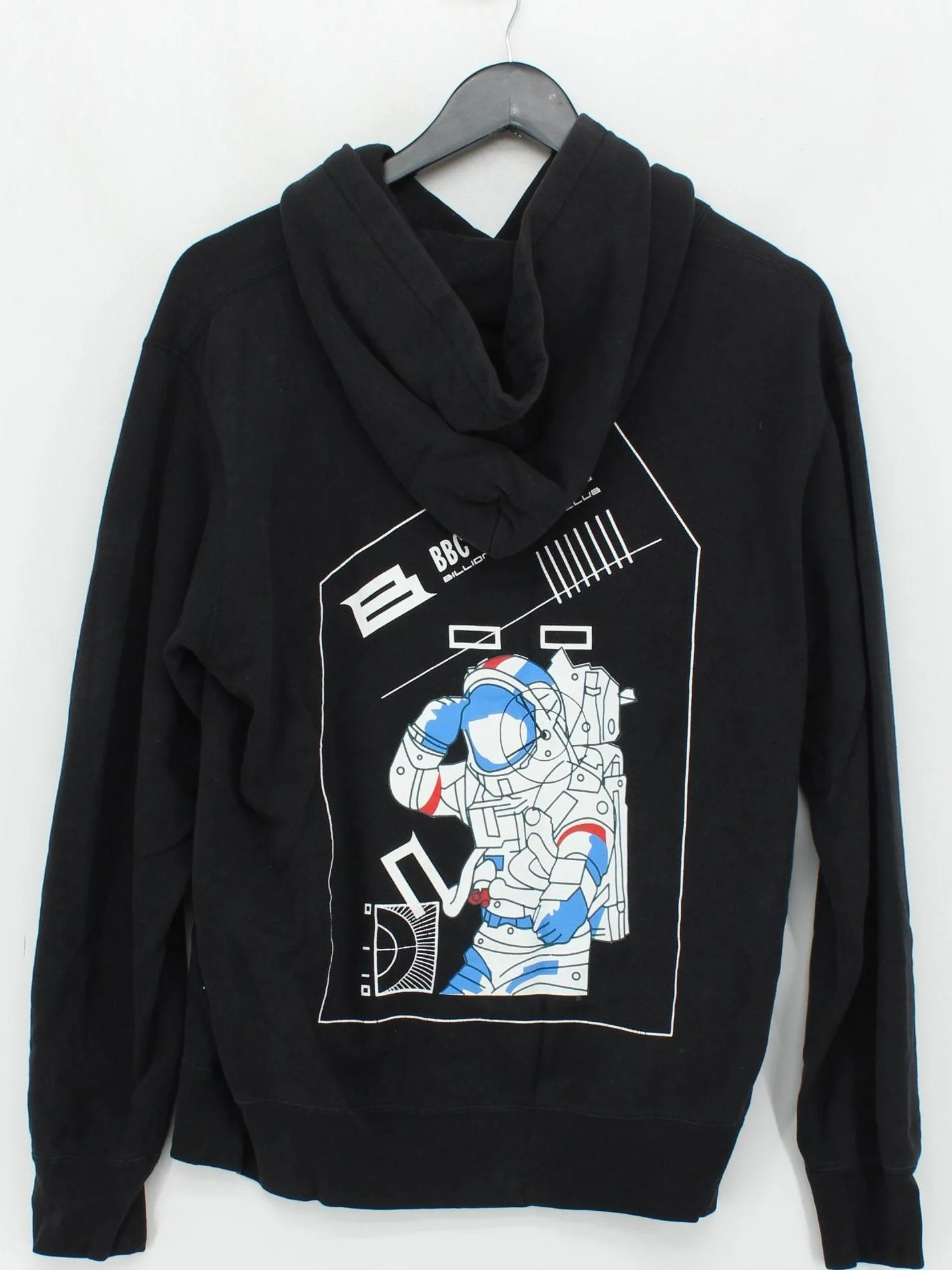 Billionaire Boys Club Men's Hoodie M Black Graphic 100% Cotton Pullover - Image 2