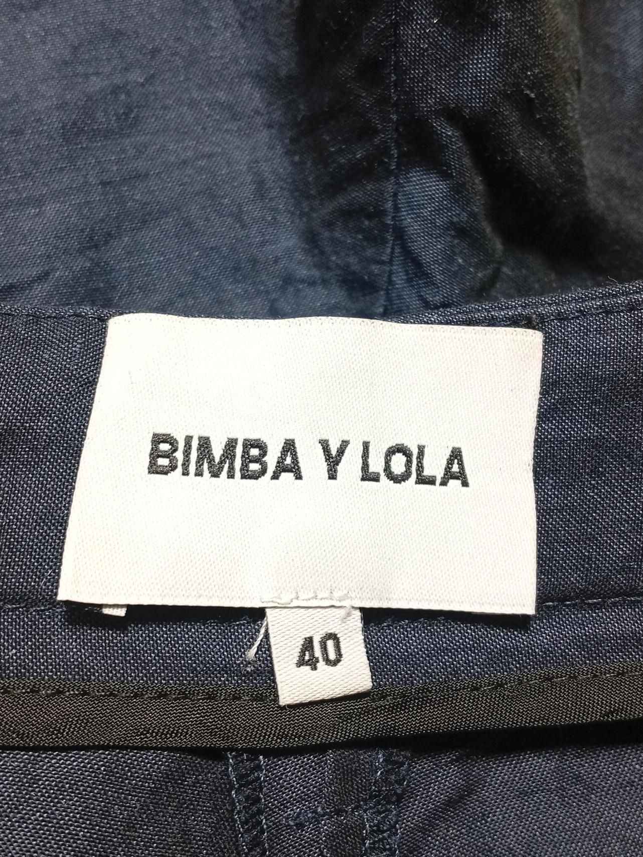 Bimba Y Lola Men's Trousers M Blue Other with Cotton Tapered Chino - Image 5
