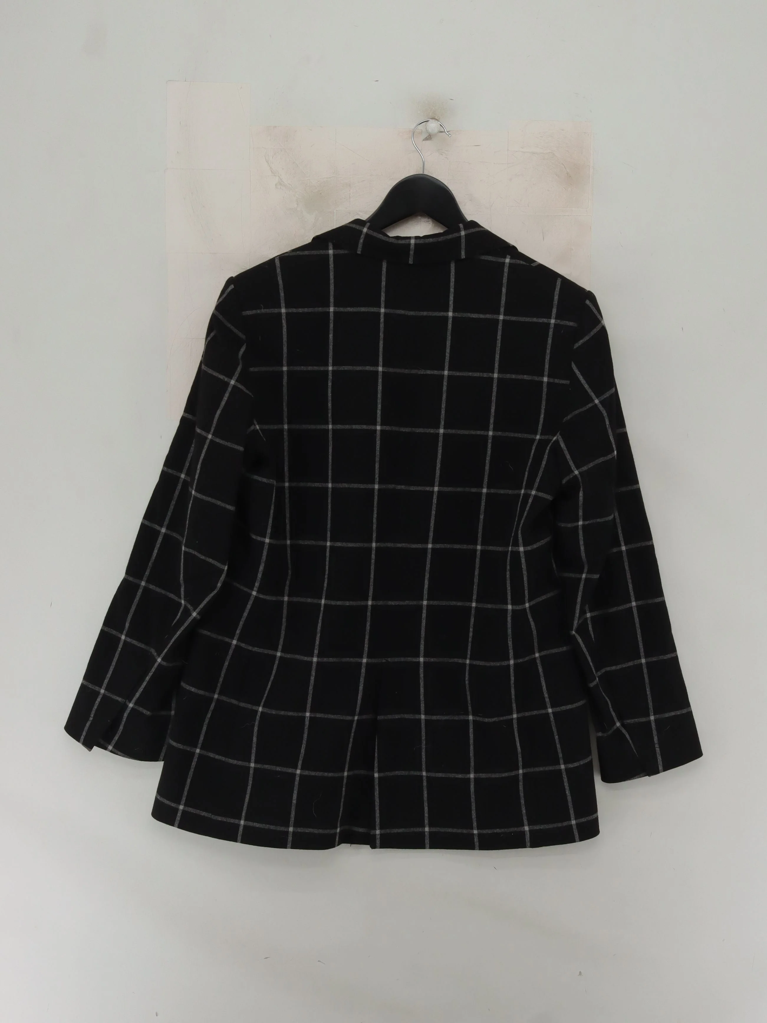 Bimba Y Lola Women's Blazer M Black Checkered 100% Other Overcoat - Image 2