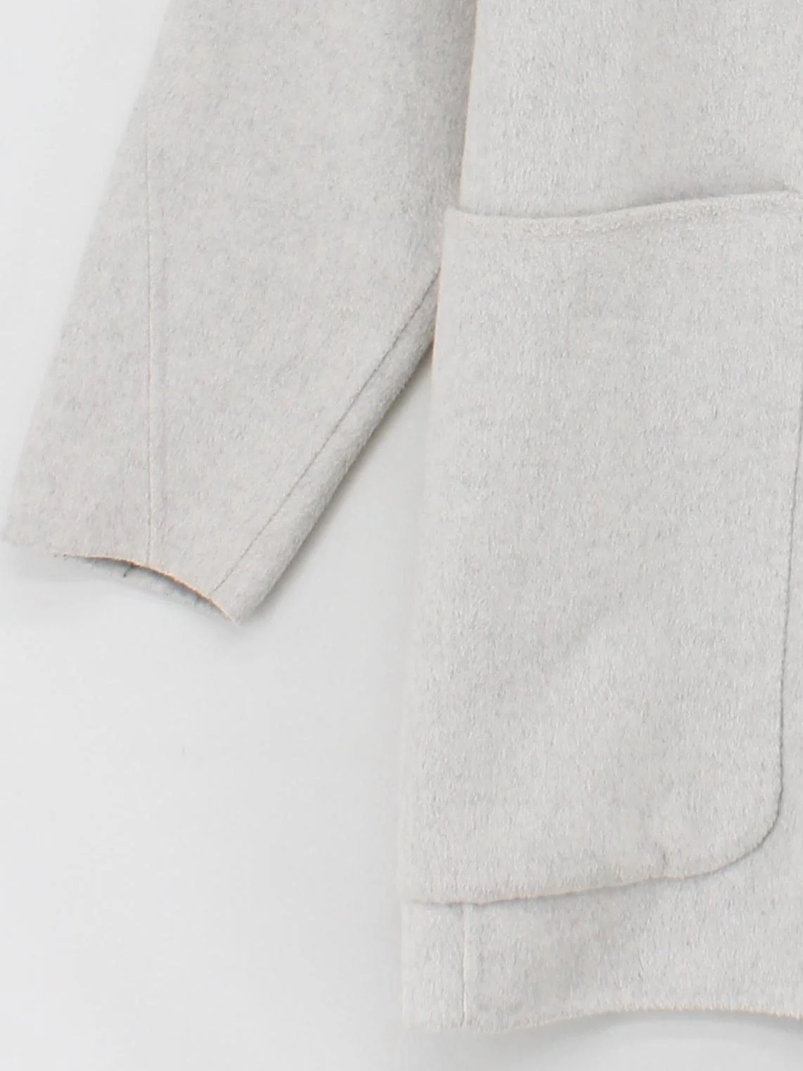 Bimba Y Lola Women's Coat L Cream Wool with Polyester, Acrylic Overcoat - Image 4