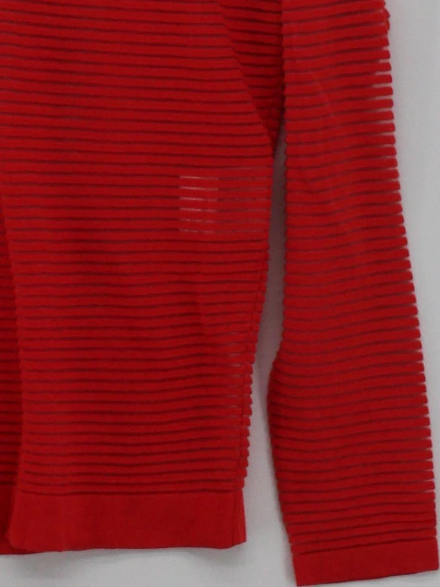 Bimba Y Lola Women's Jumper M Red Cotton with Nylon, Polyester Pullover - Image 4