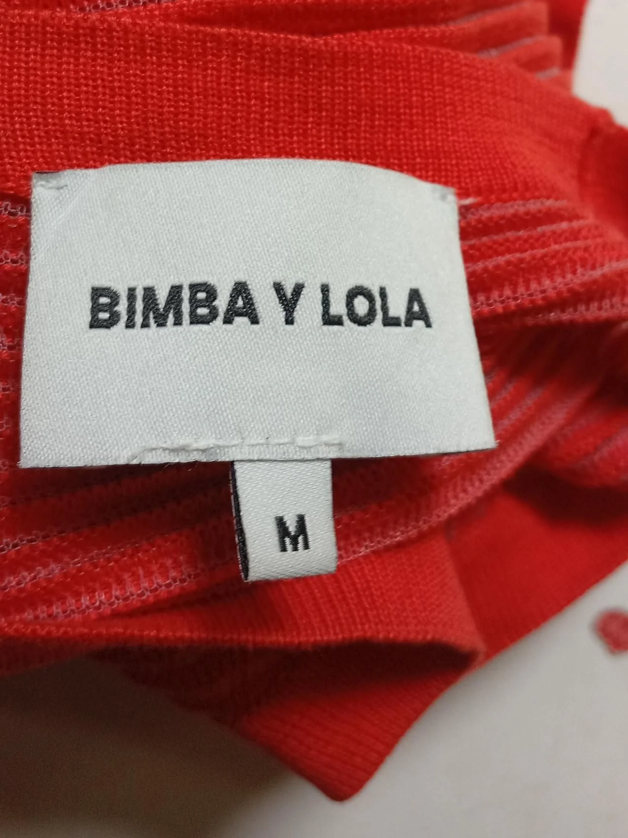 Bimba Y Lola Women's Jumper M Red Cotton with Nylon, Polyester Pullover - Image 6