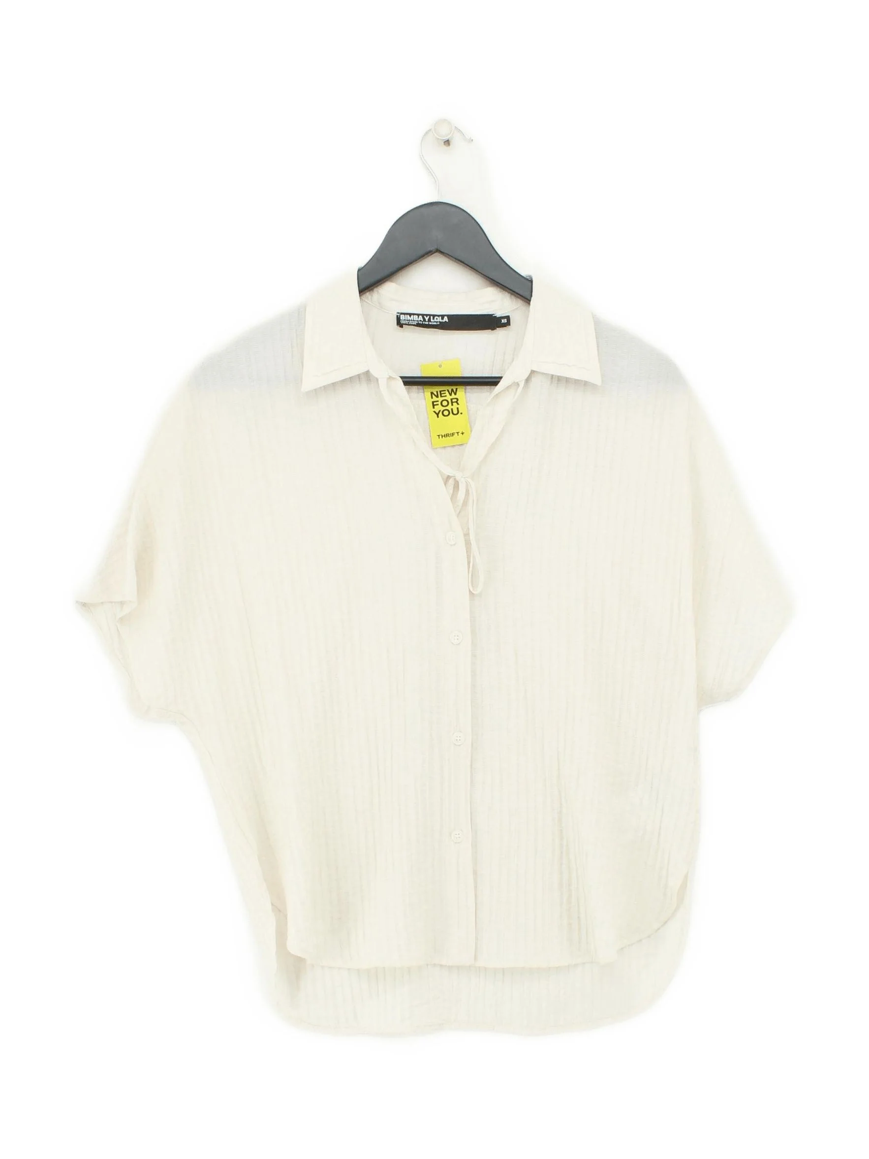 Bimba Y Lola Women's Shirt M Cream Viscose with Polyamide Basic