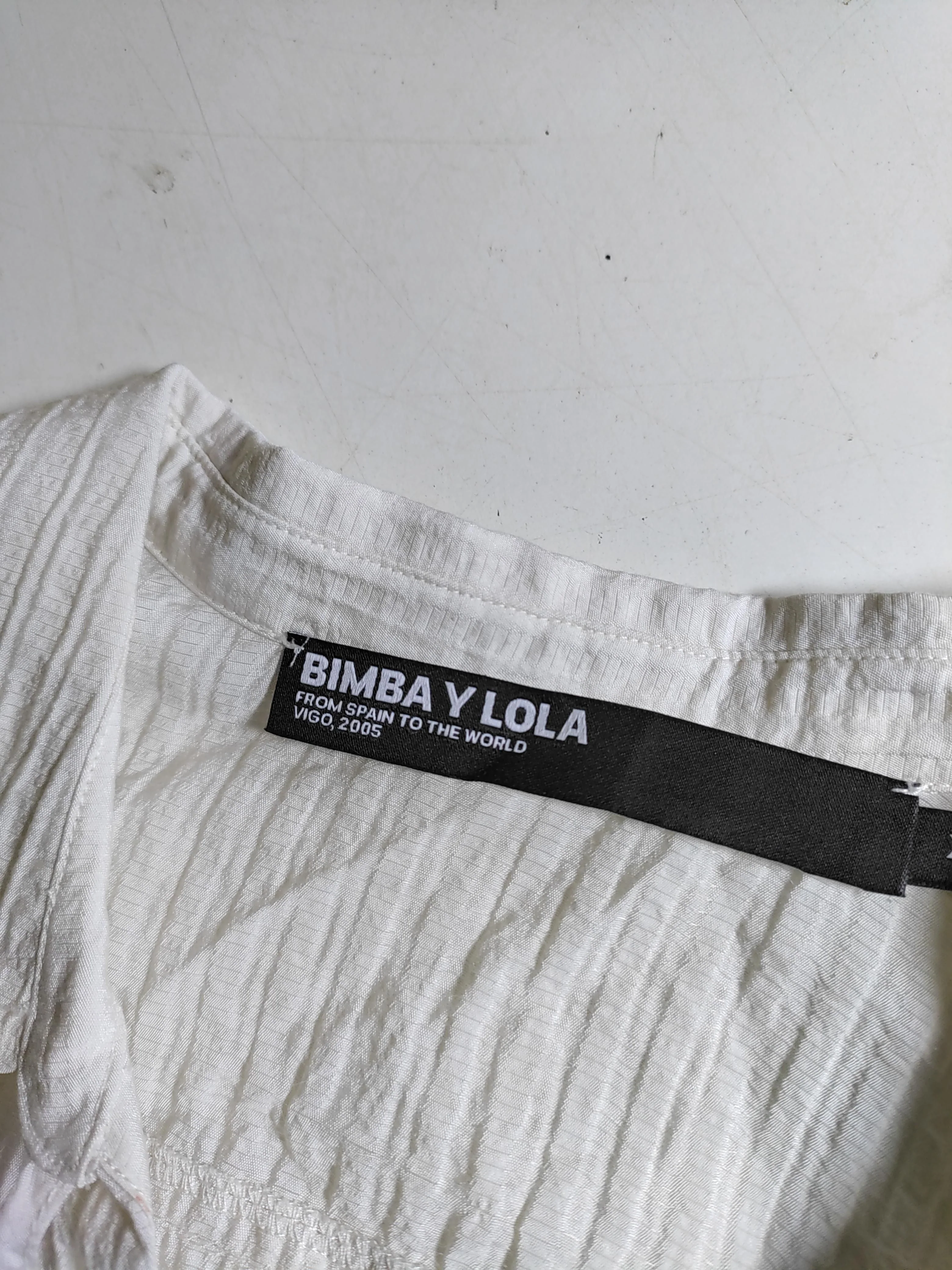 Bimba Y Lola Women's Shirt M Cream Viscose with Polyamide Basic - Image 5
