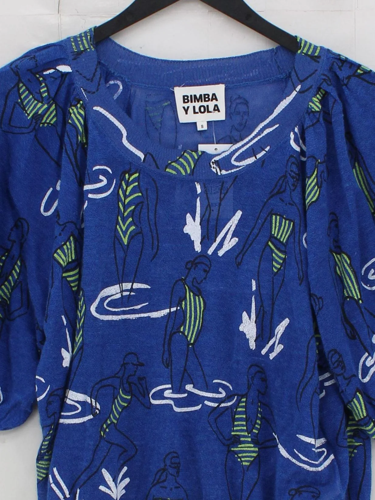 Bimba Y Lola Women's Top S Blue Other with Viscose Basic - Image 3