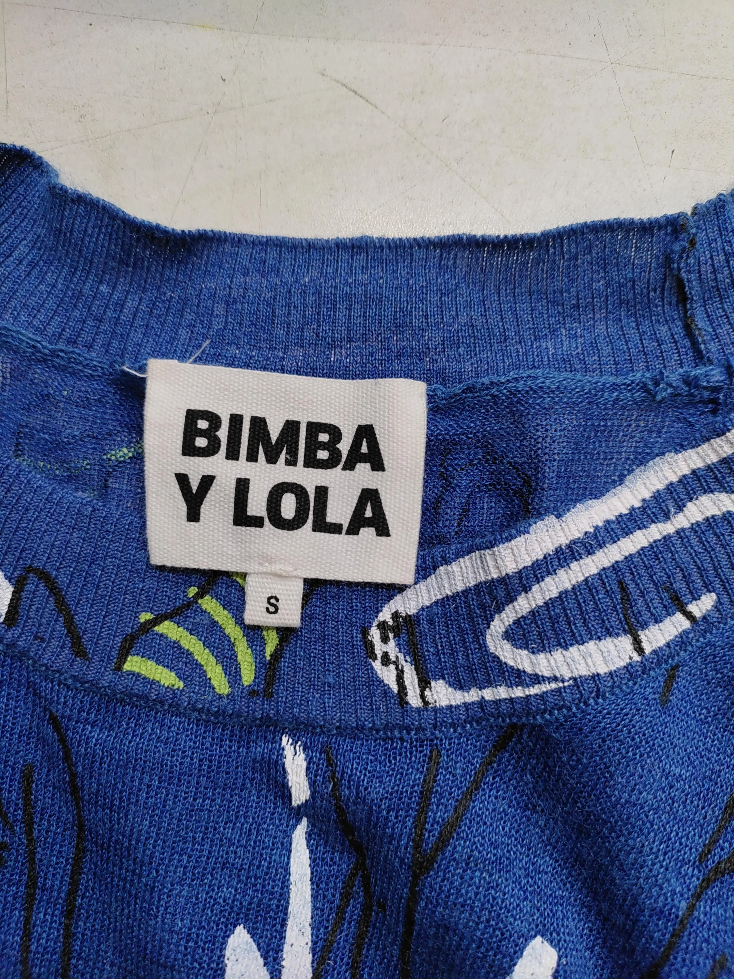 Bimba Y Lola Women's Top S Blue Other with Viscose Basic - Image 5