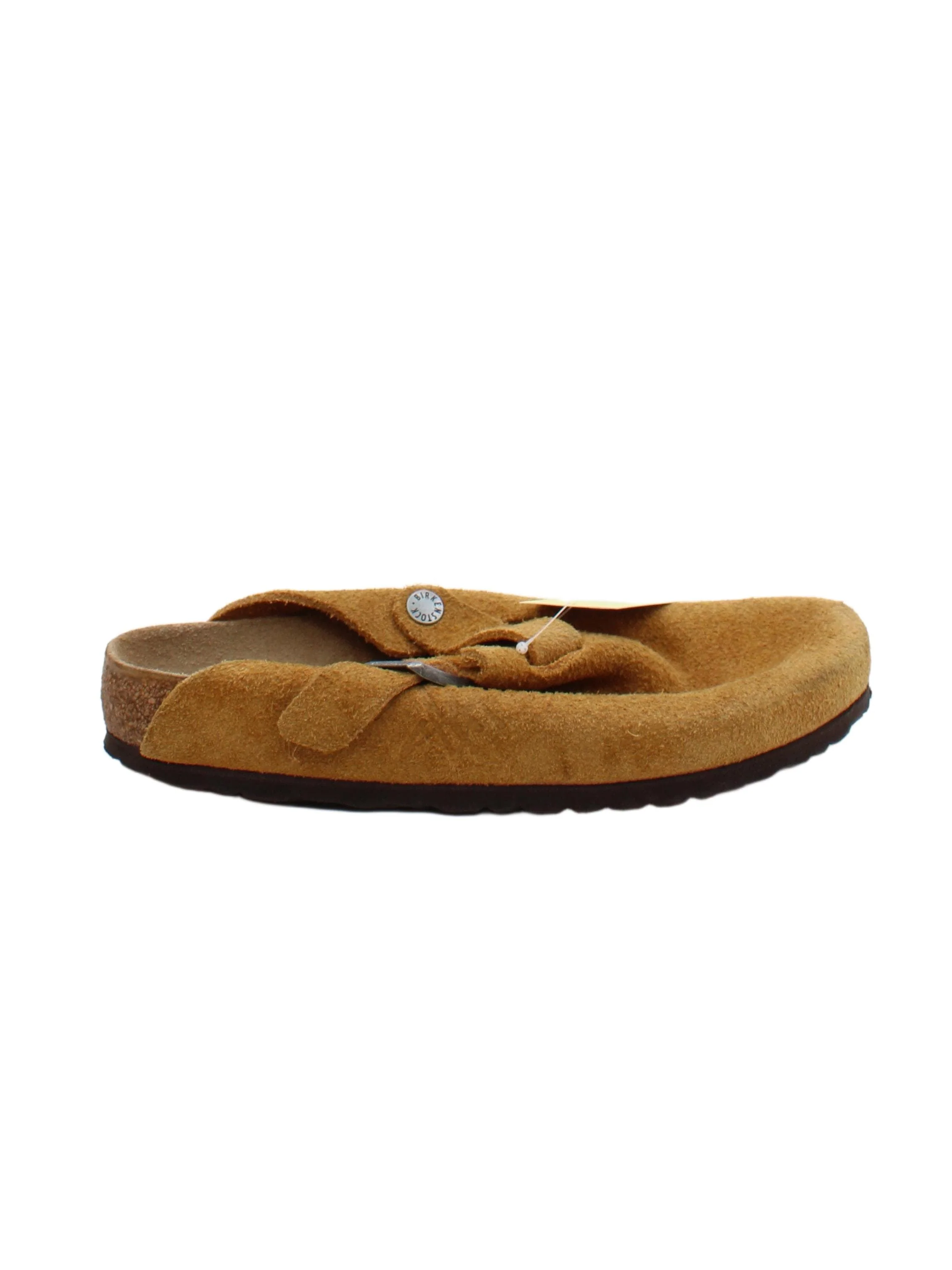 Birkenstock Men's Sandals UK 4 Tan 100% Suede Slider