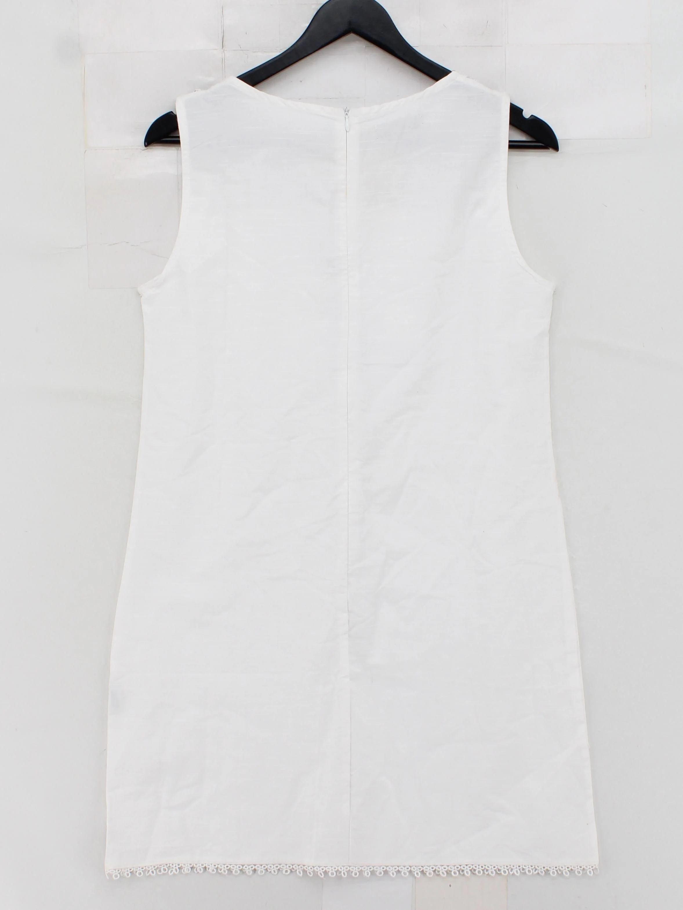 Blanc Du Nil Mini Dress UK2 in White - Image 2