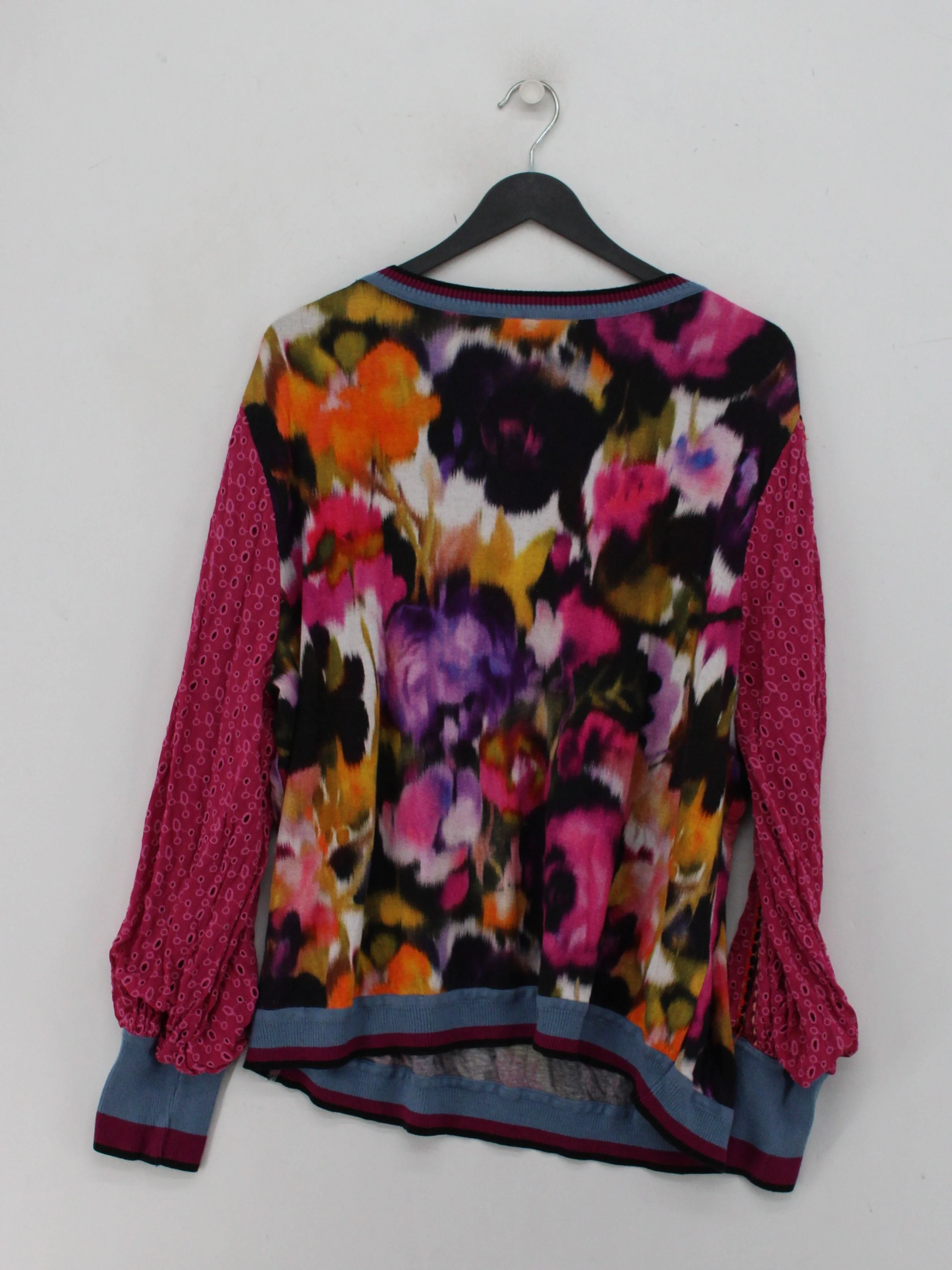 Blank London Women's Top S Multi Floral 100% Other Long Sleeve Round Neck Basic - Image 2