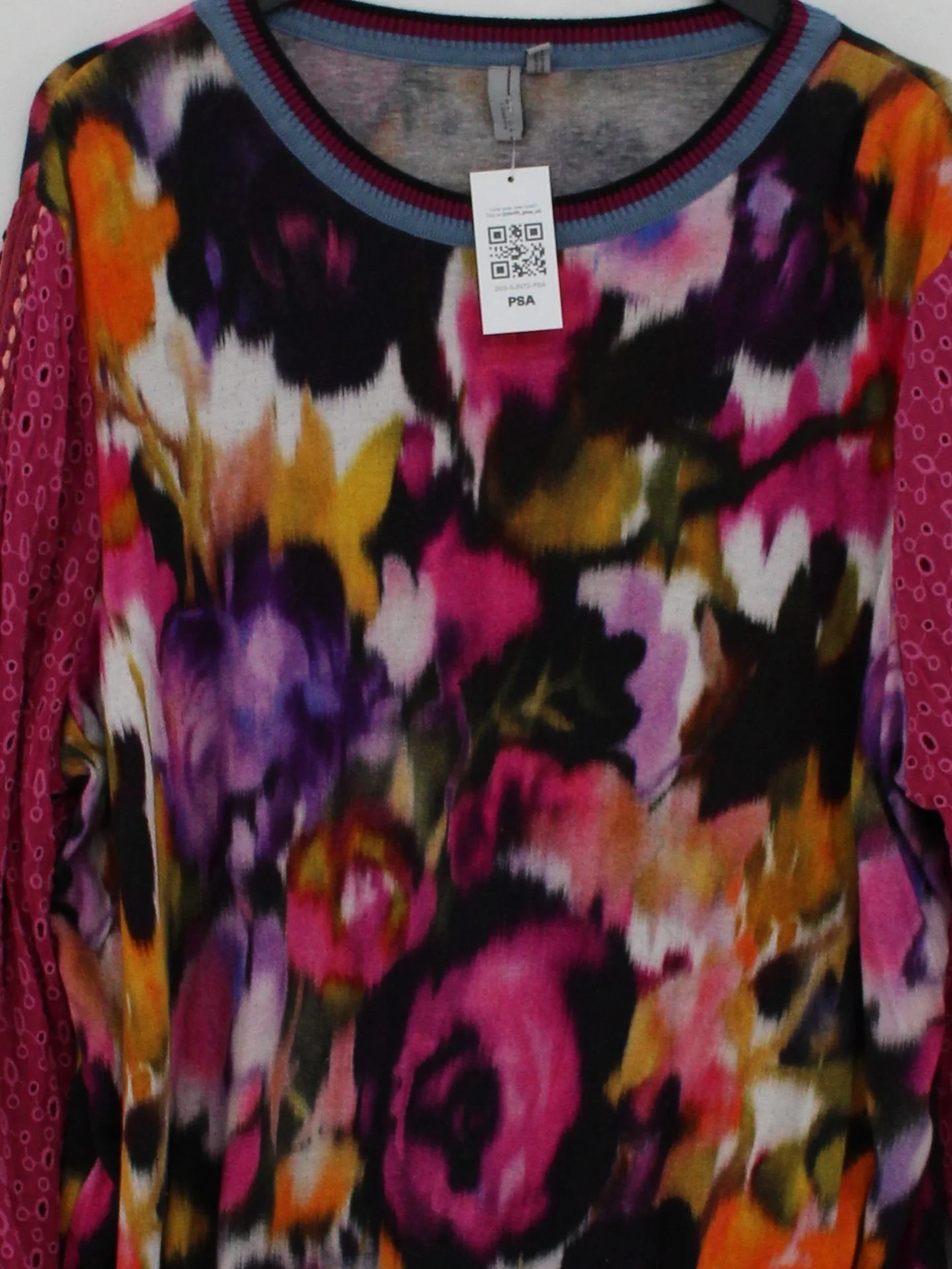 Blank London Women's Top S Multi Floral 100% Other Long Sleeve Round Neck Basic - Image 3
