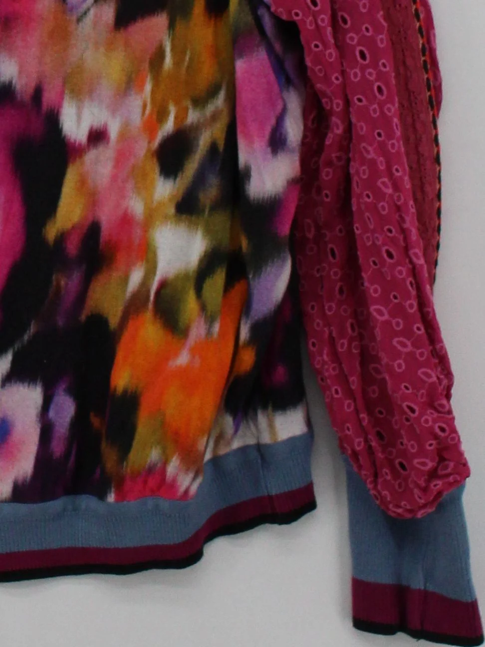 Blank London Women's Top S Multi Floral 100% Other Long Sleeve Round Neck Basic - Image 4