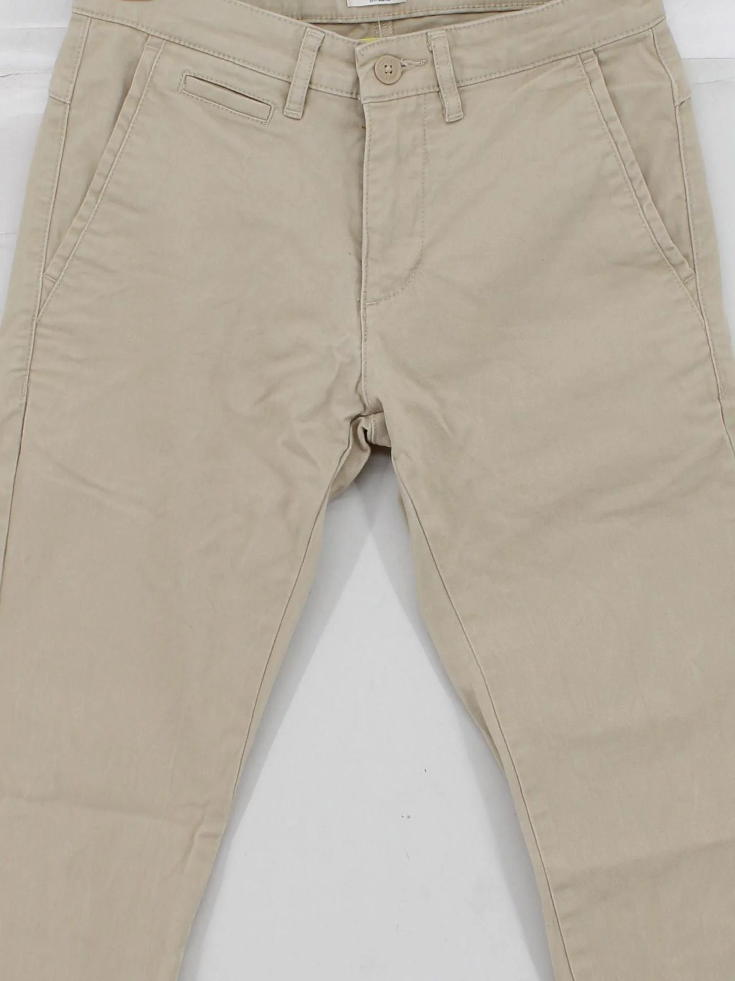 Blue Willi's Men's Trousers W 28 in Tan Cotton with Elastane Chino - Image 3