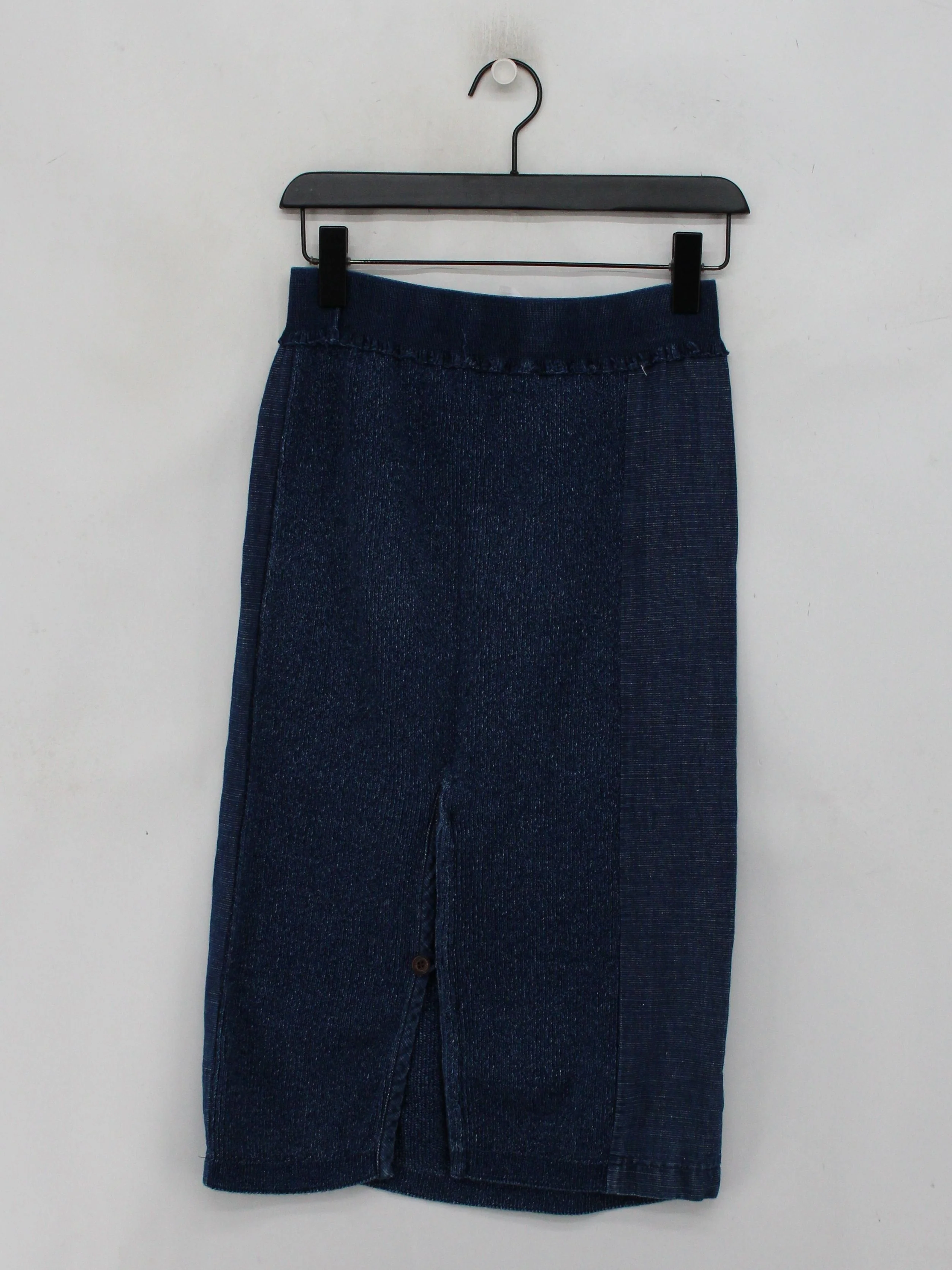 Blue Willi's Women's Midi Skirt S Blue 100% Cotton Midi Straight & Pencil - Image 2
