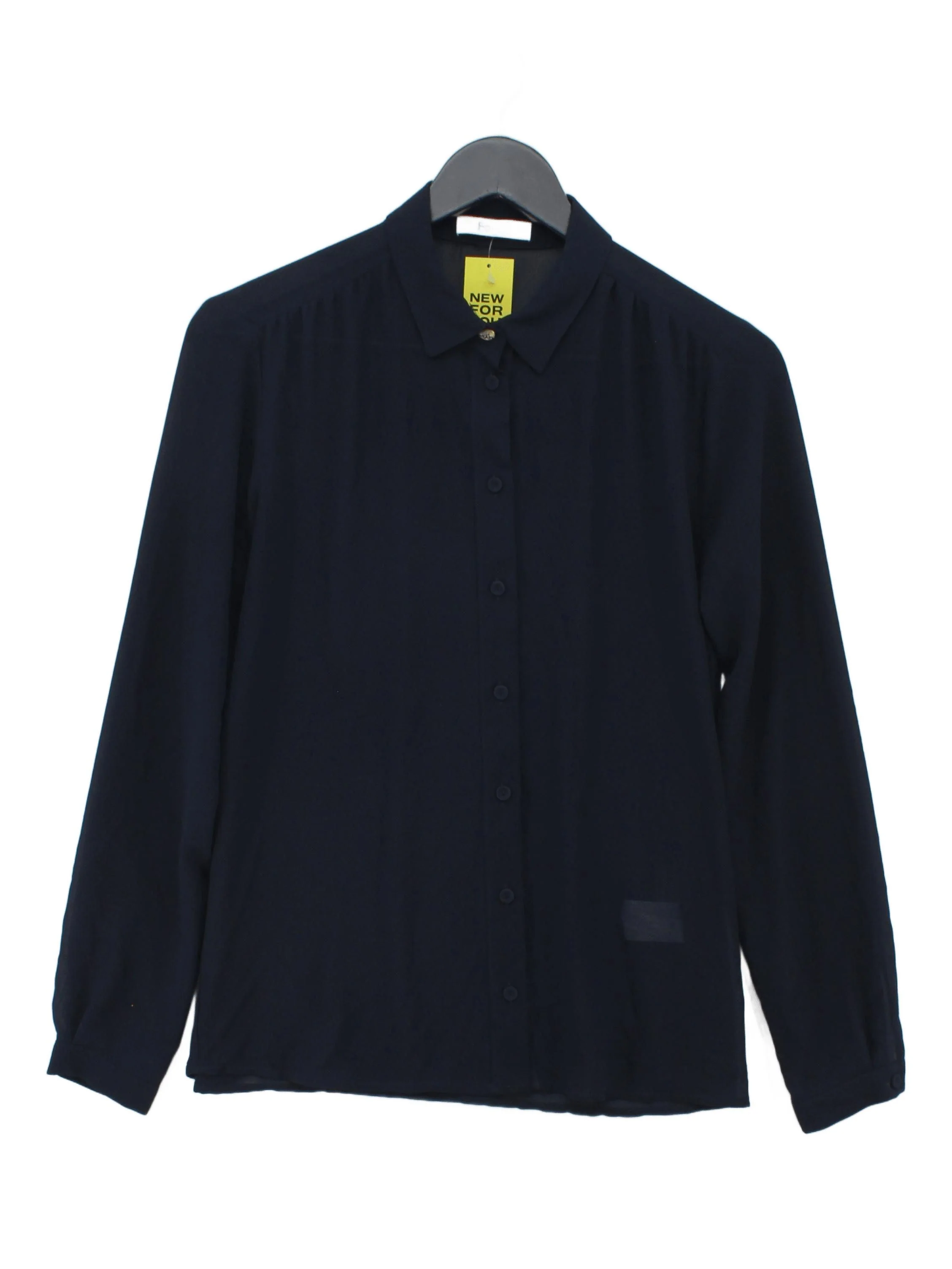 Blugirl Folies Women's Shirt UK 10 Blue 100% Polyester Basic