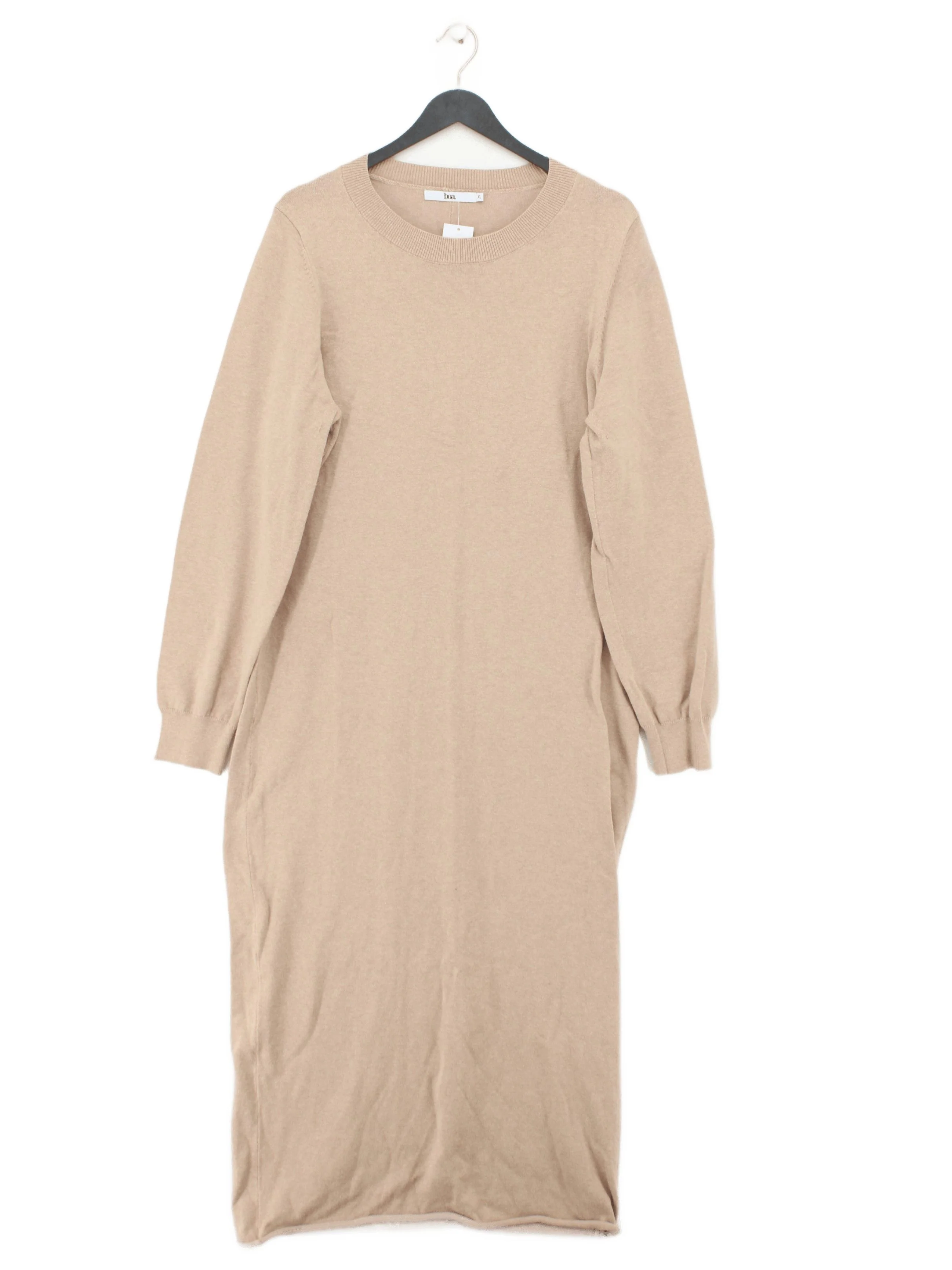 Boa Jumper Maxi Dress XL in Tan