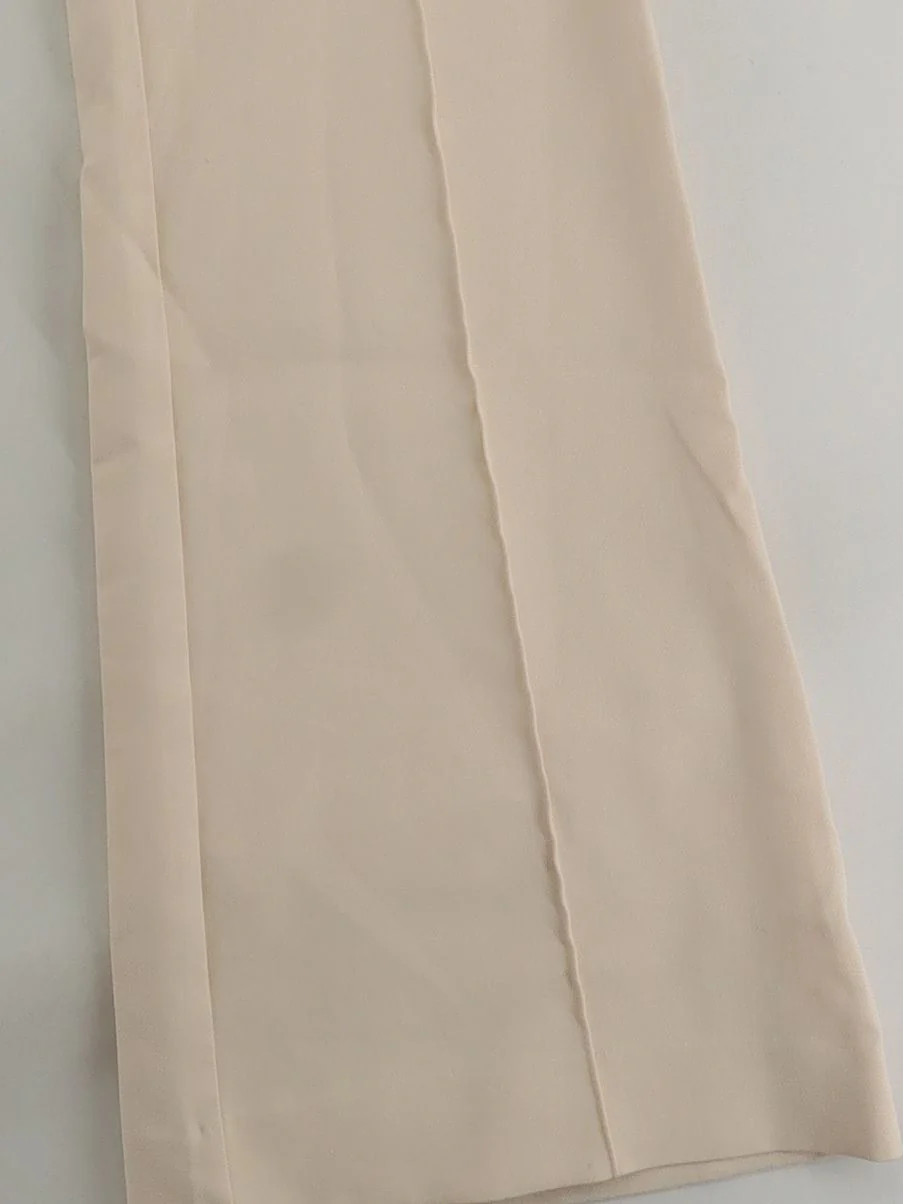 Boa Women's Suit Trousers L Cream Polyester with Viscose, Spandex Dress Pants - Image 4