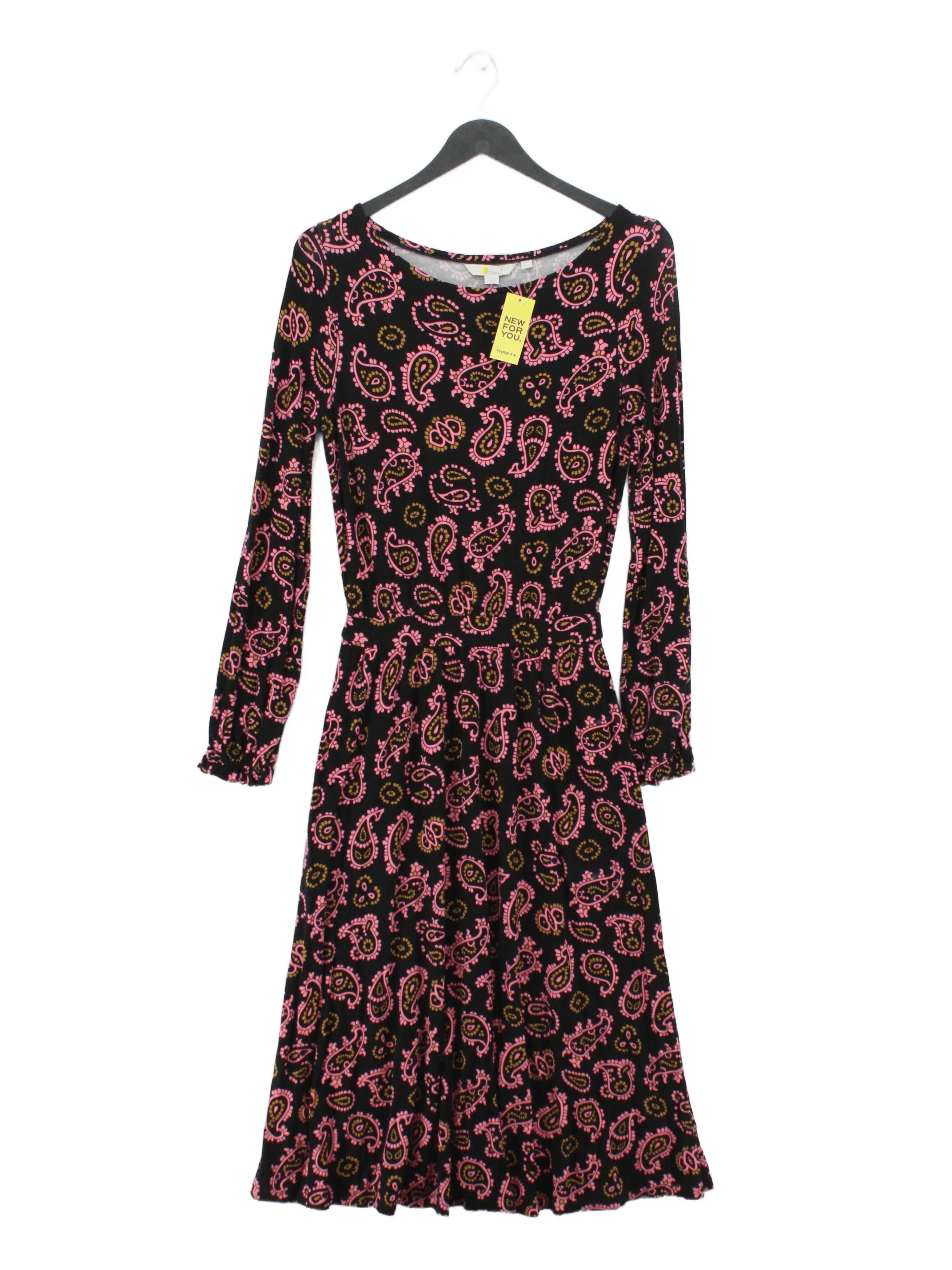 Boden A-Line Midi Dress UK6 in Black