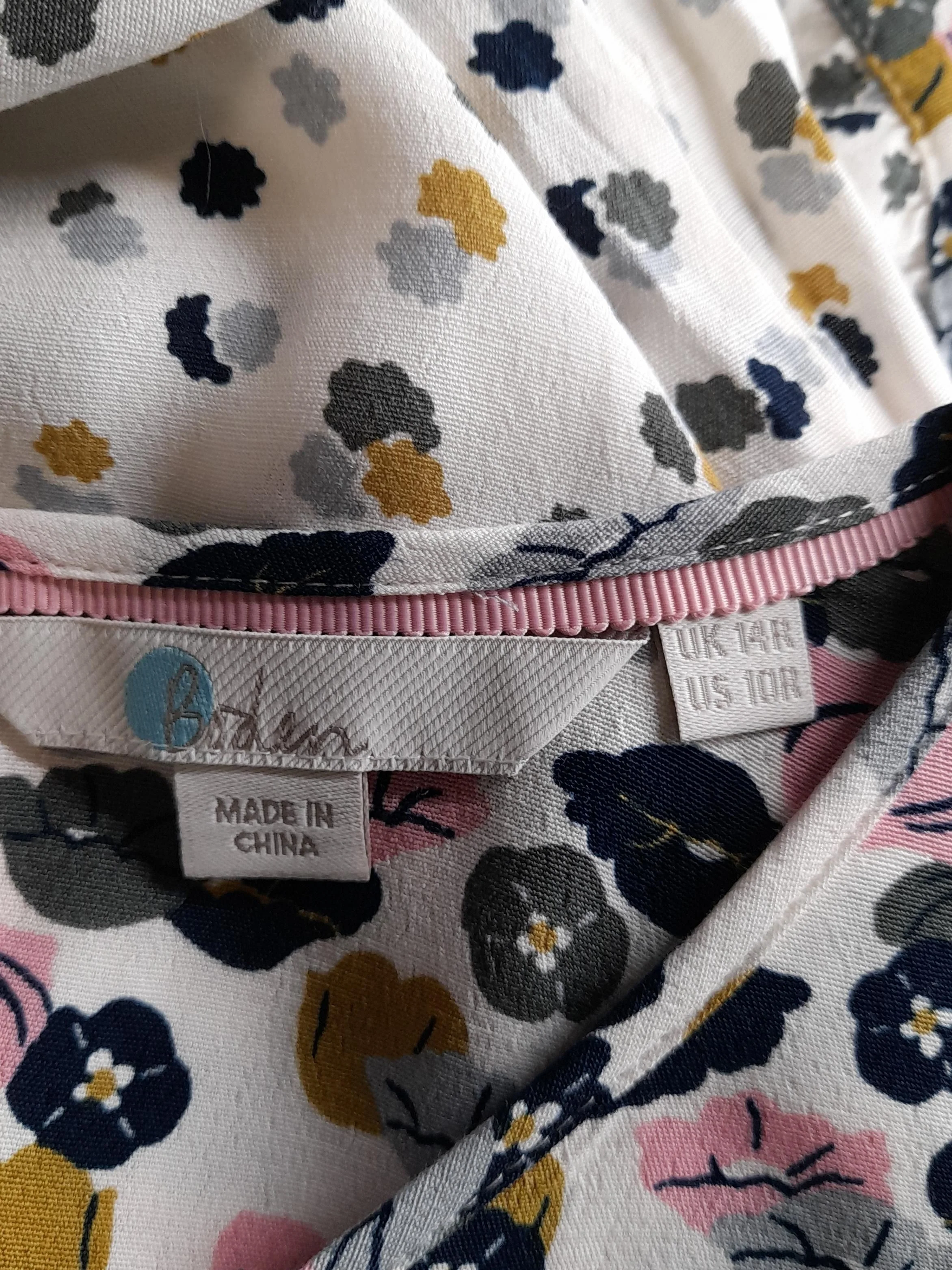 Boden A-Line Mini Dress UK14 in White - Image 5