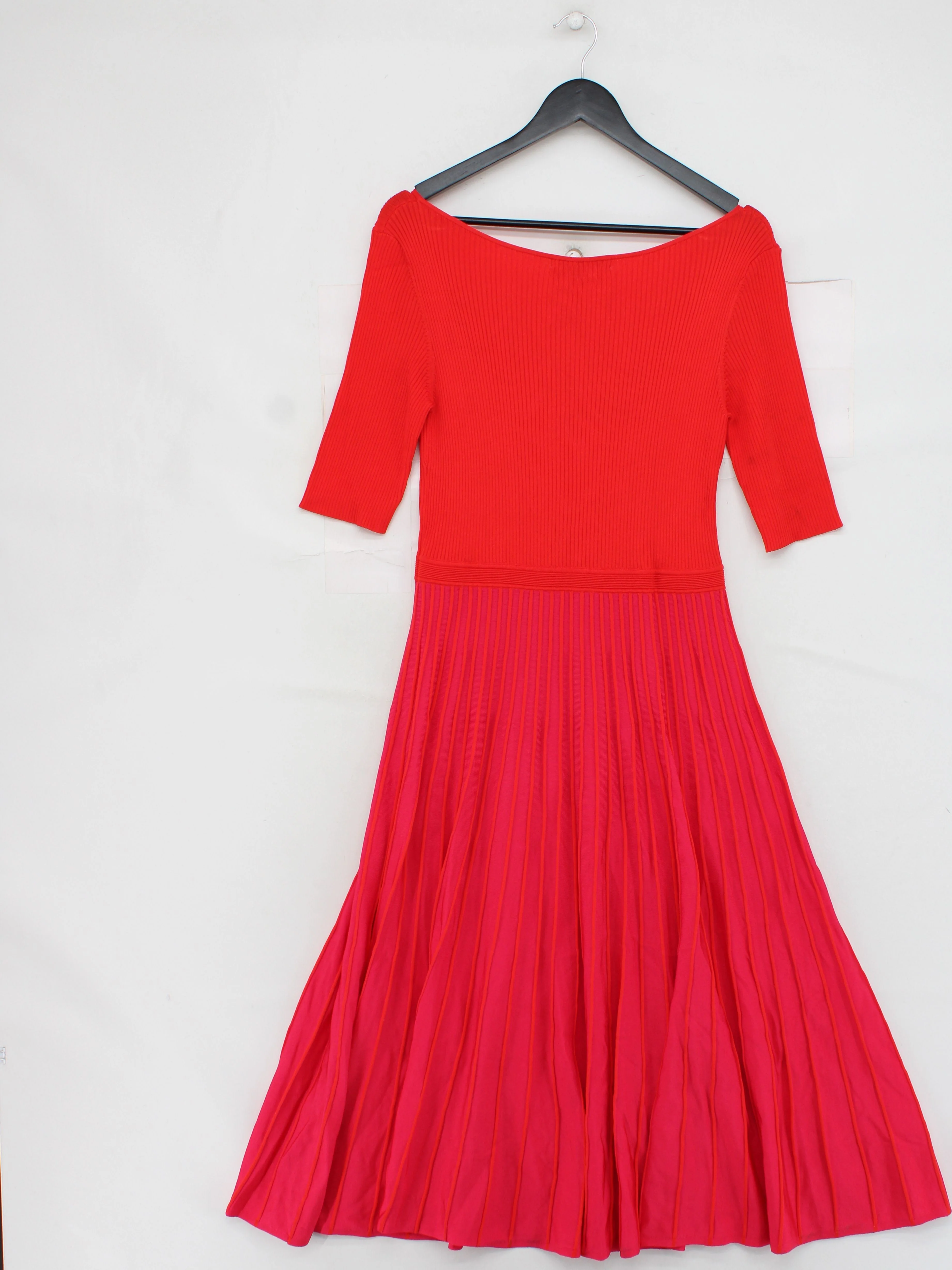 Boden Jumper Midi Dress UK16 in Red - Image 2