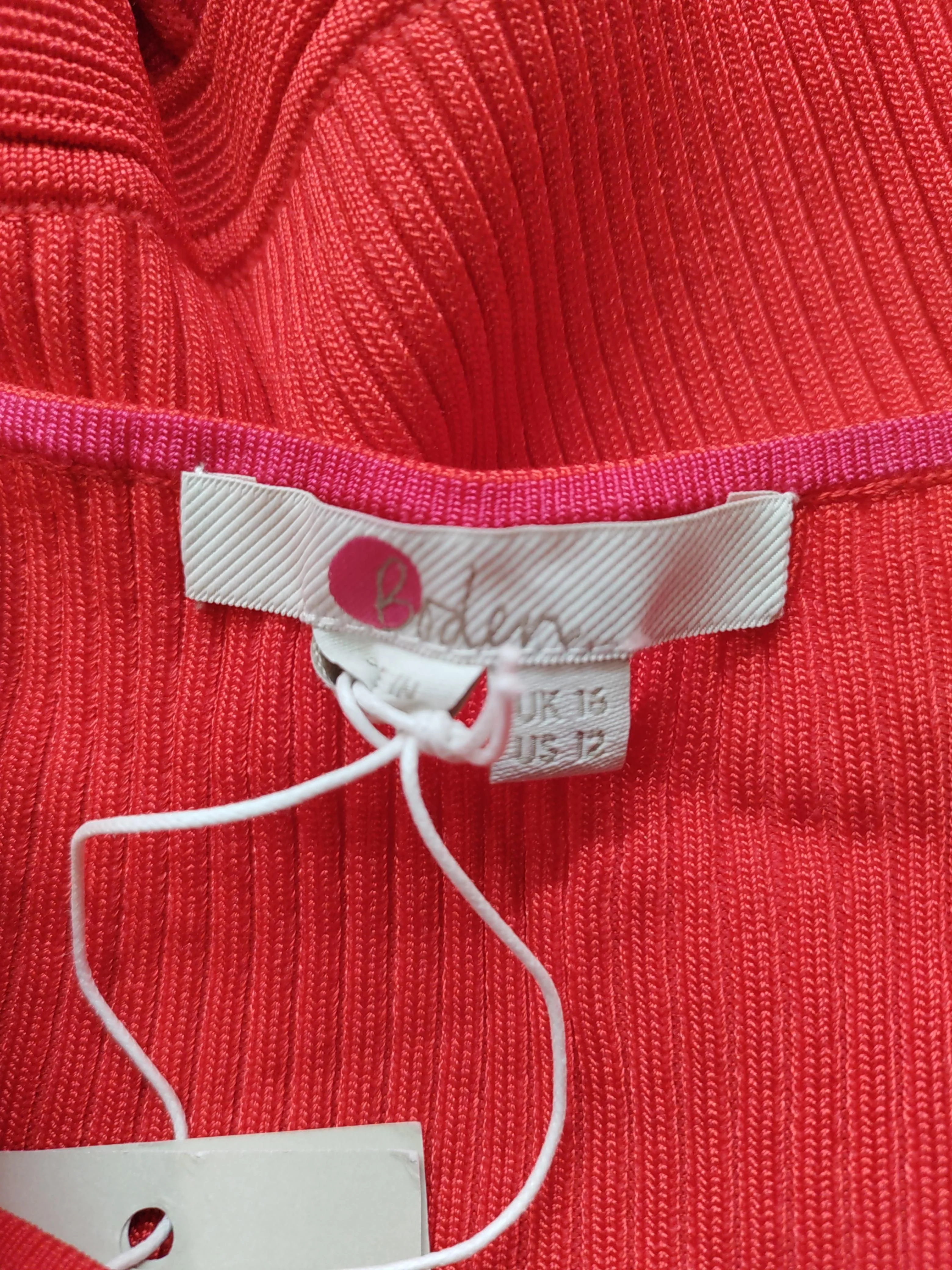 Boden Jumper Midi Dress UK16 in Red - Image 5