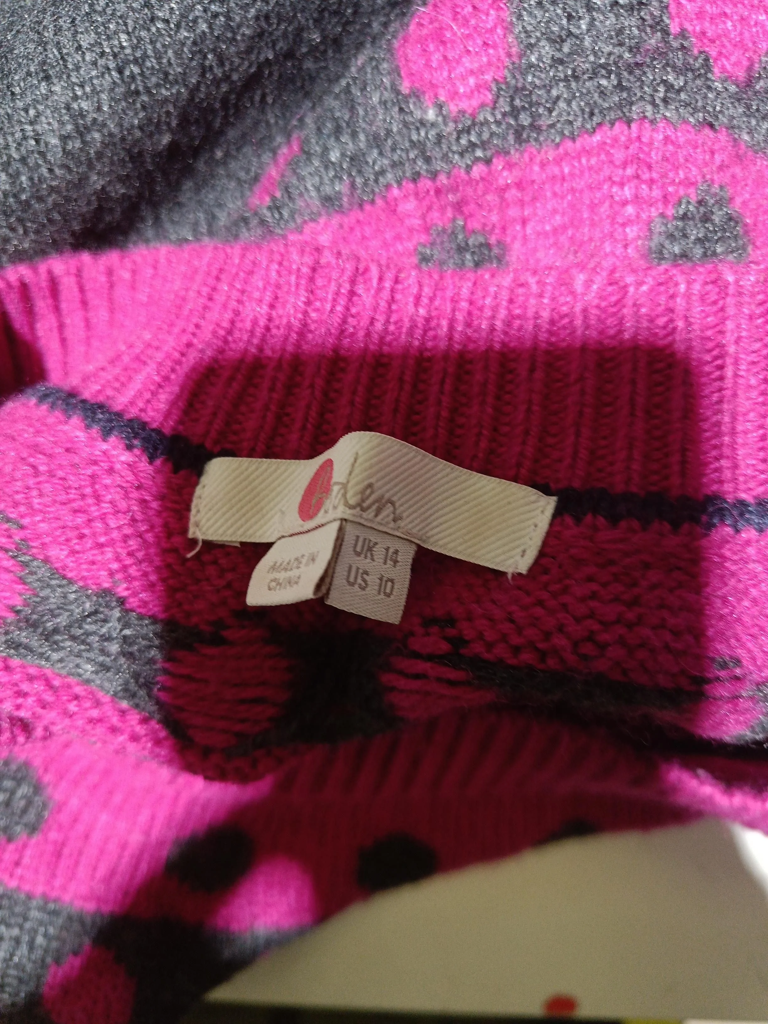Boden Jumper Mini Dress UK14 in Grey - Image 5