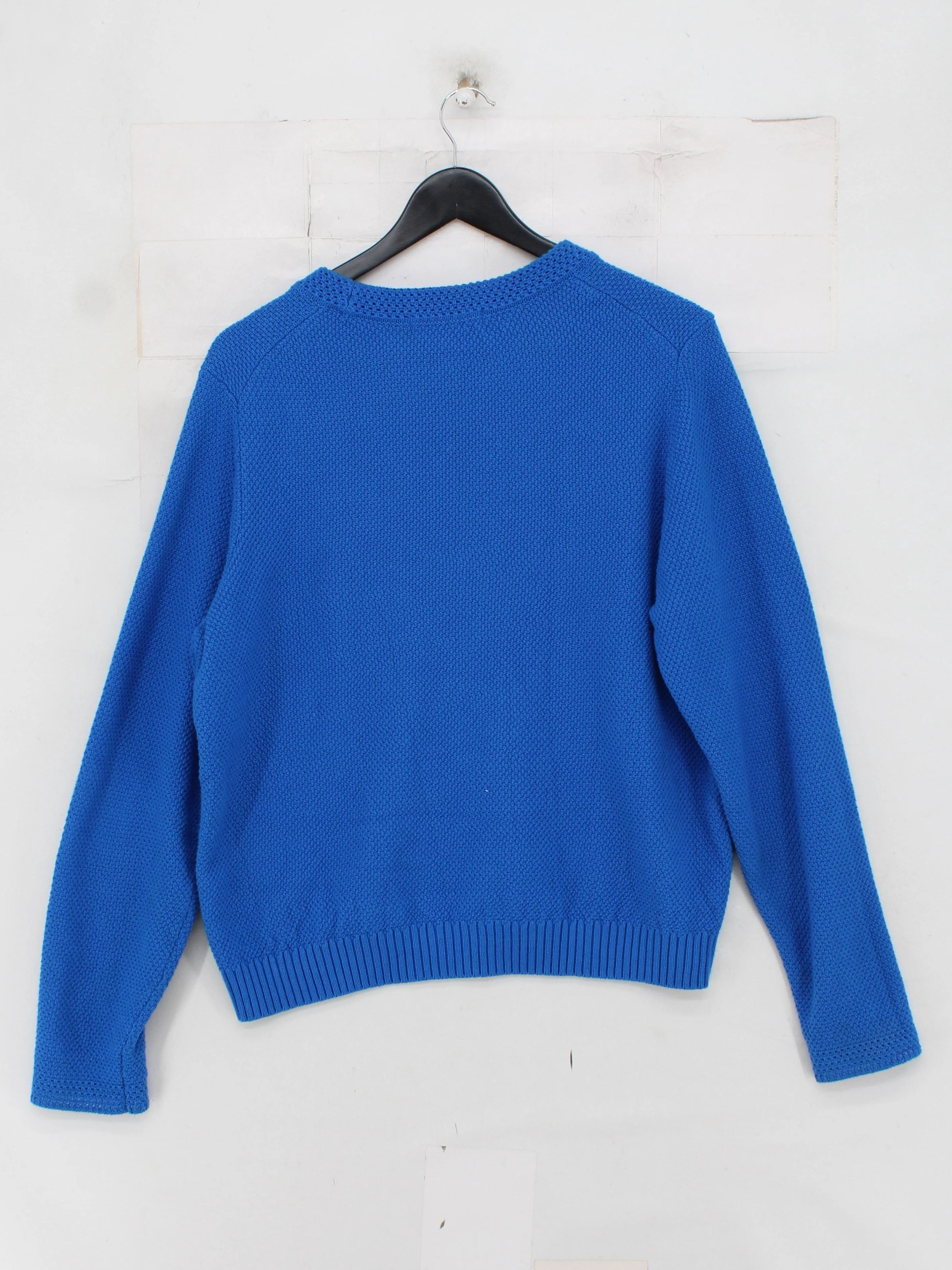 Boden Men's Jumper L Blue 100% Cotton Crew Neck Pullover - Image 2