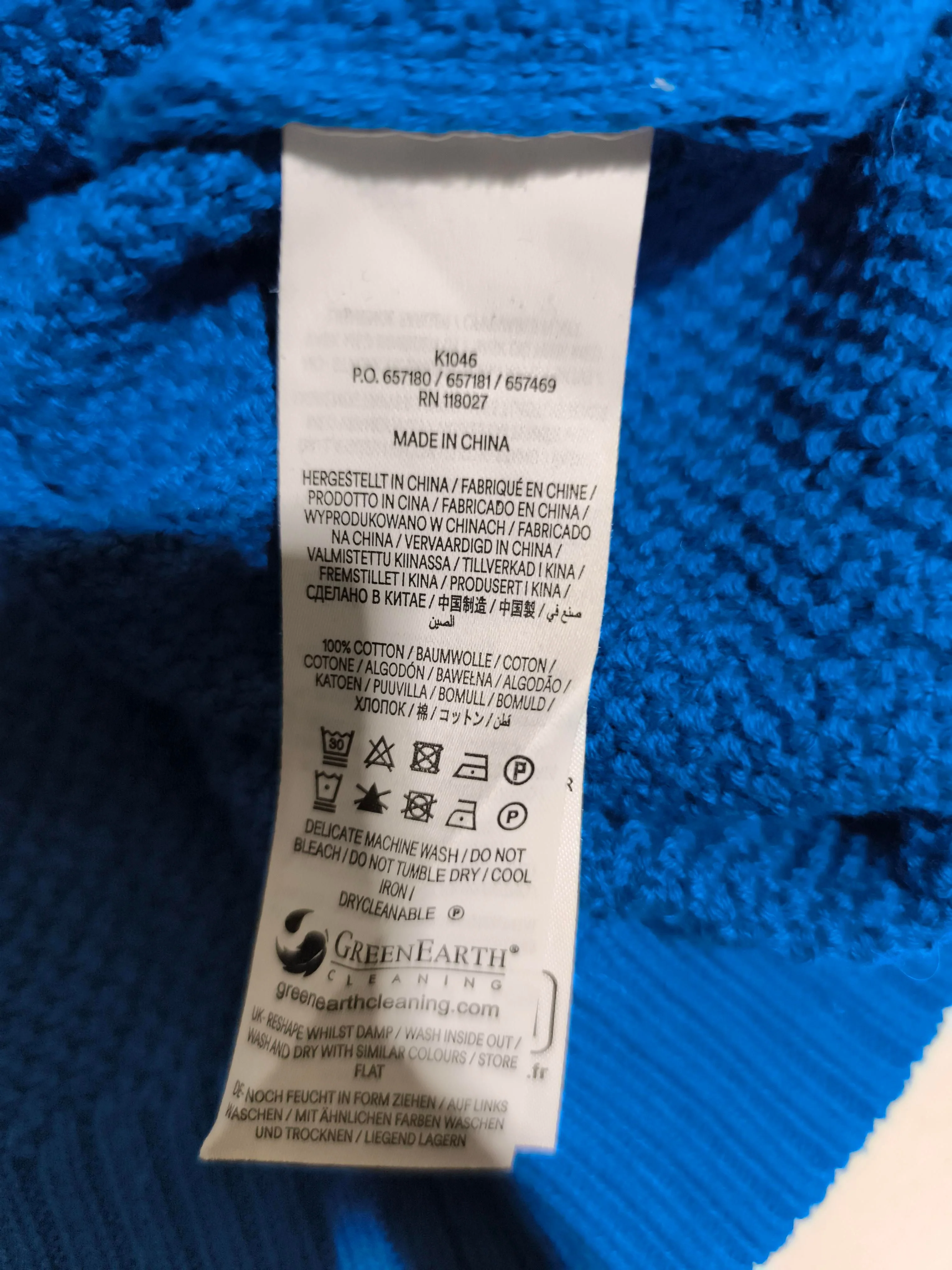 Boden Men's Jumper L Blue 100% Cotton Crew Neck Pullover - Image 6