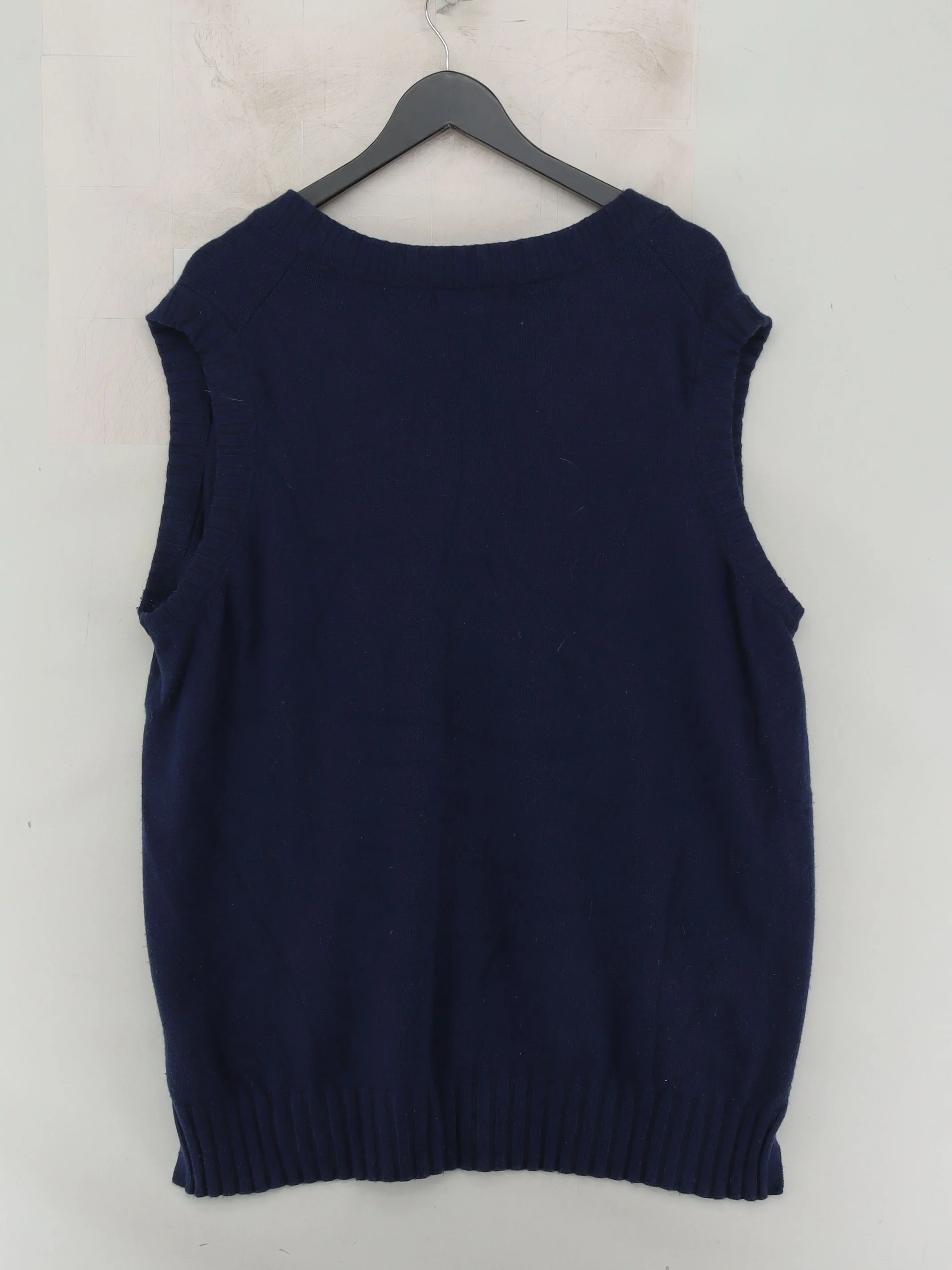 Boden Men's Jumper XL Blue 100% Wool V-Neck Vest - Image 2