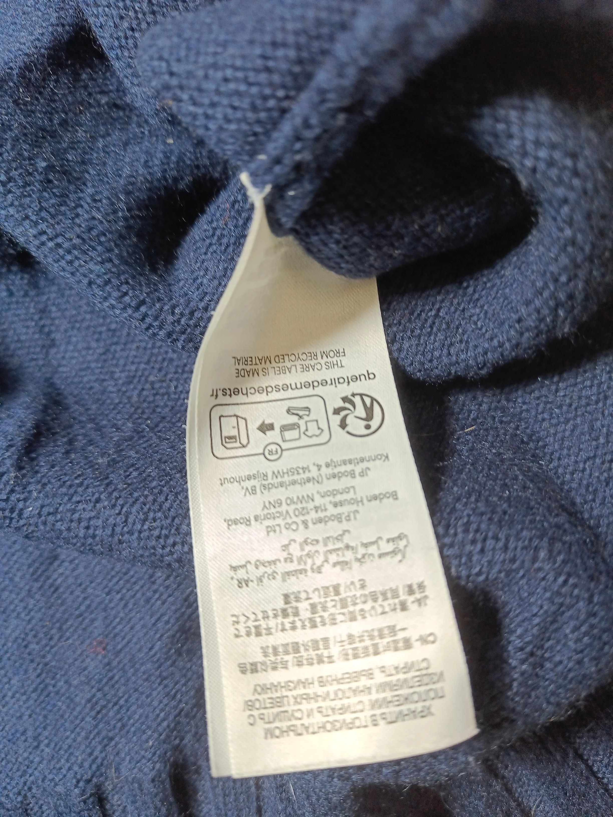 Boden Men's Jumper XL Blue 100% Wool V-Neck Vest - Image 7
