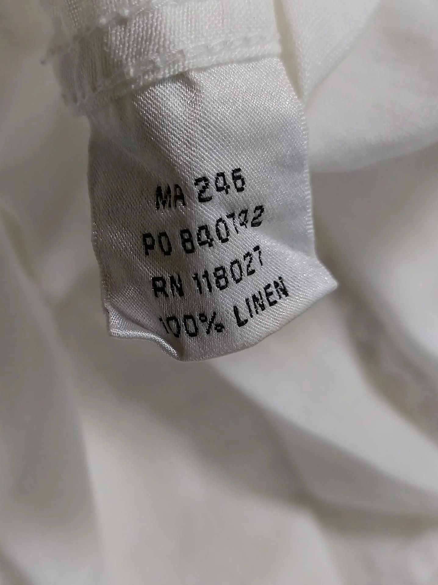 Boden Men's Shirt XS White 100% Linen Basic - Image 7