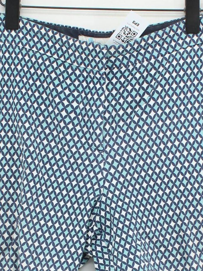 Boden Men's Shorts L Blue Geometric Cotton with Elastane Chino - Image 3